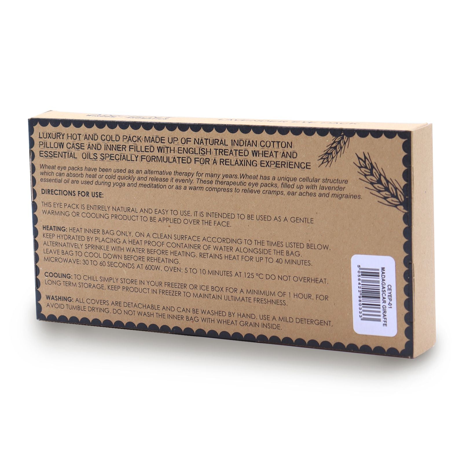 Ancient Wisdom Lavender Eye Pillow – Madagascar Giraffe