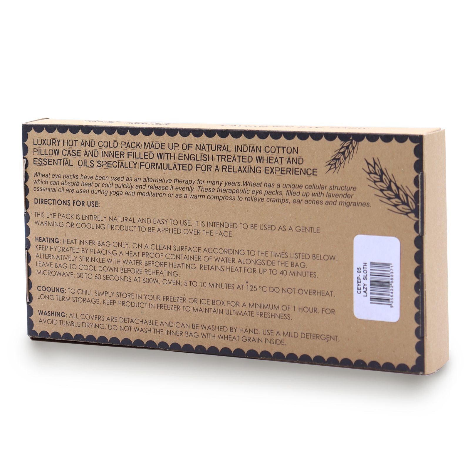 Ancient Wisdom Lavender Eye Pillow – Lazy Sloth