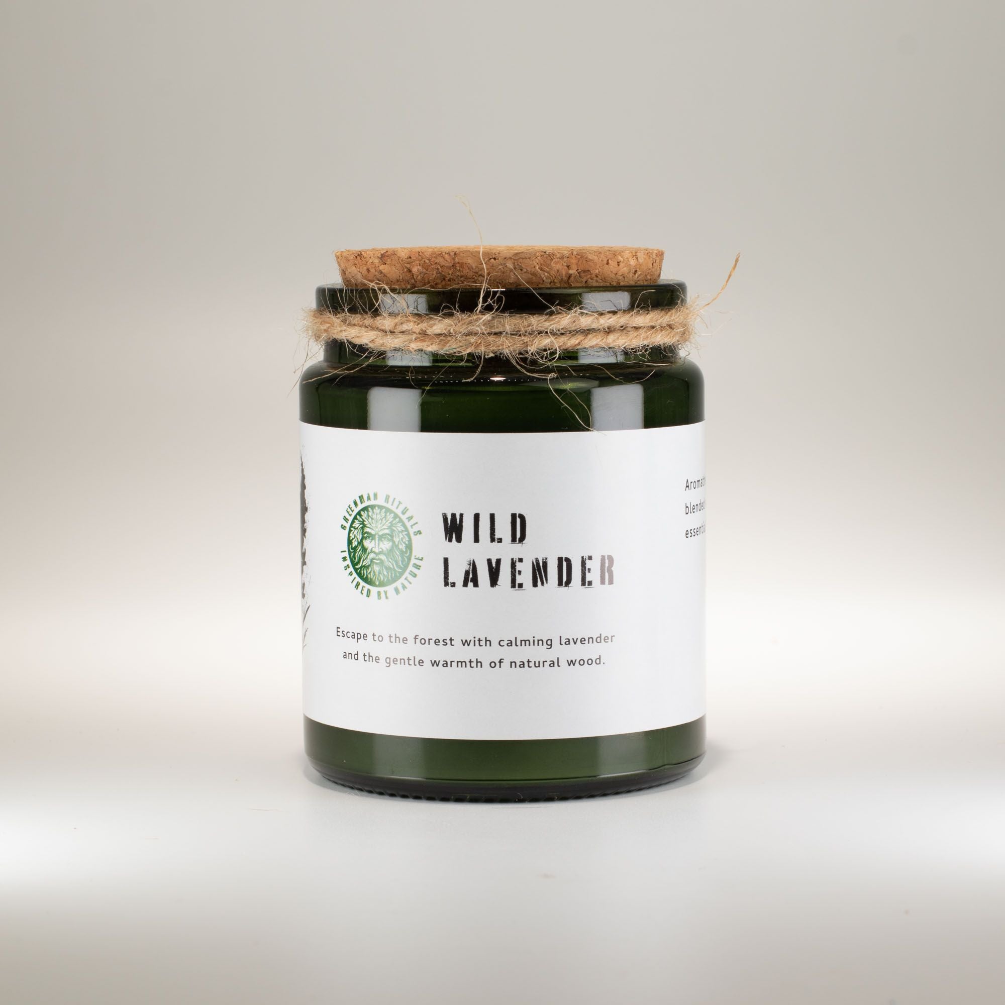 Greenman Woodwick Soy Candle – Wild Lavender