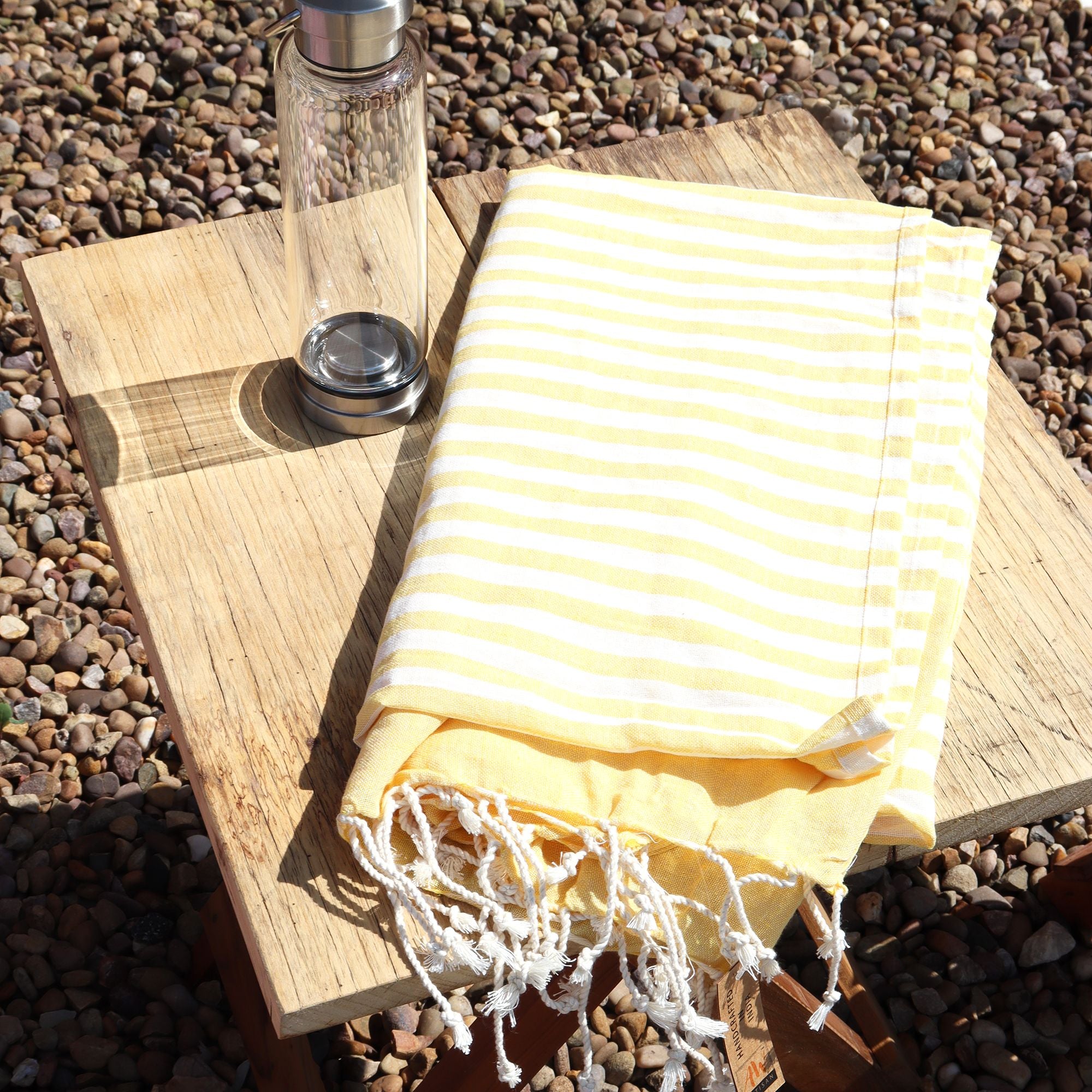 Cotton Pareo Throw - 100x180cm - Sunny Yellow
