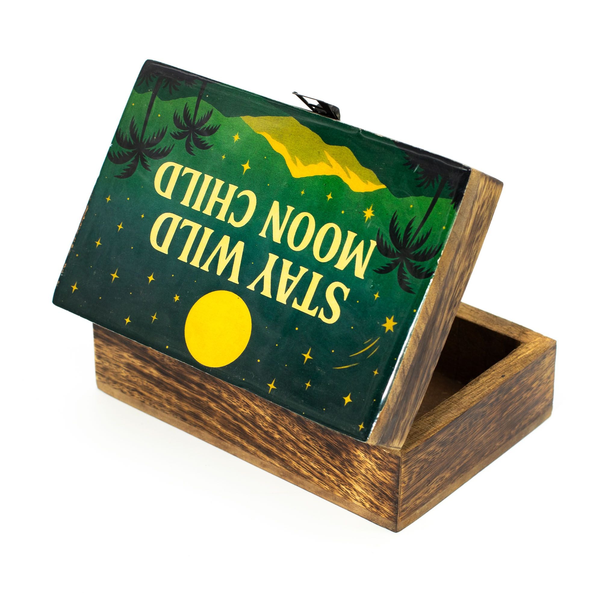 Medium Enamelled Box  - Stay Wild Moon Child
