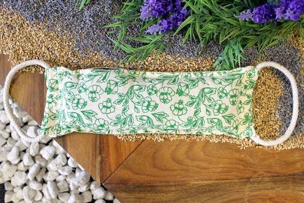 Natural Cotton Wheat Bags – Green