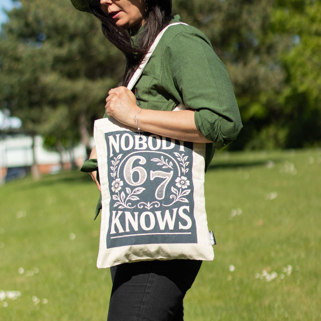 Nomad Sari Iconic Toni Tote Bag - Nobody Knows 67 - Natural 10oz
