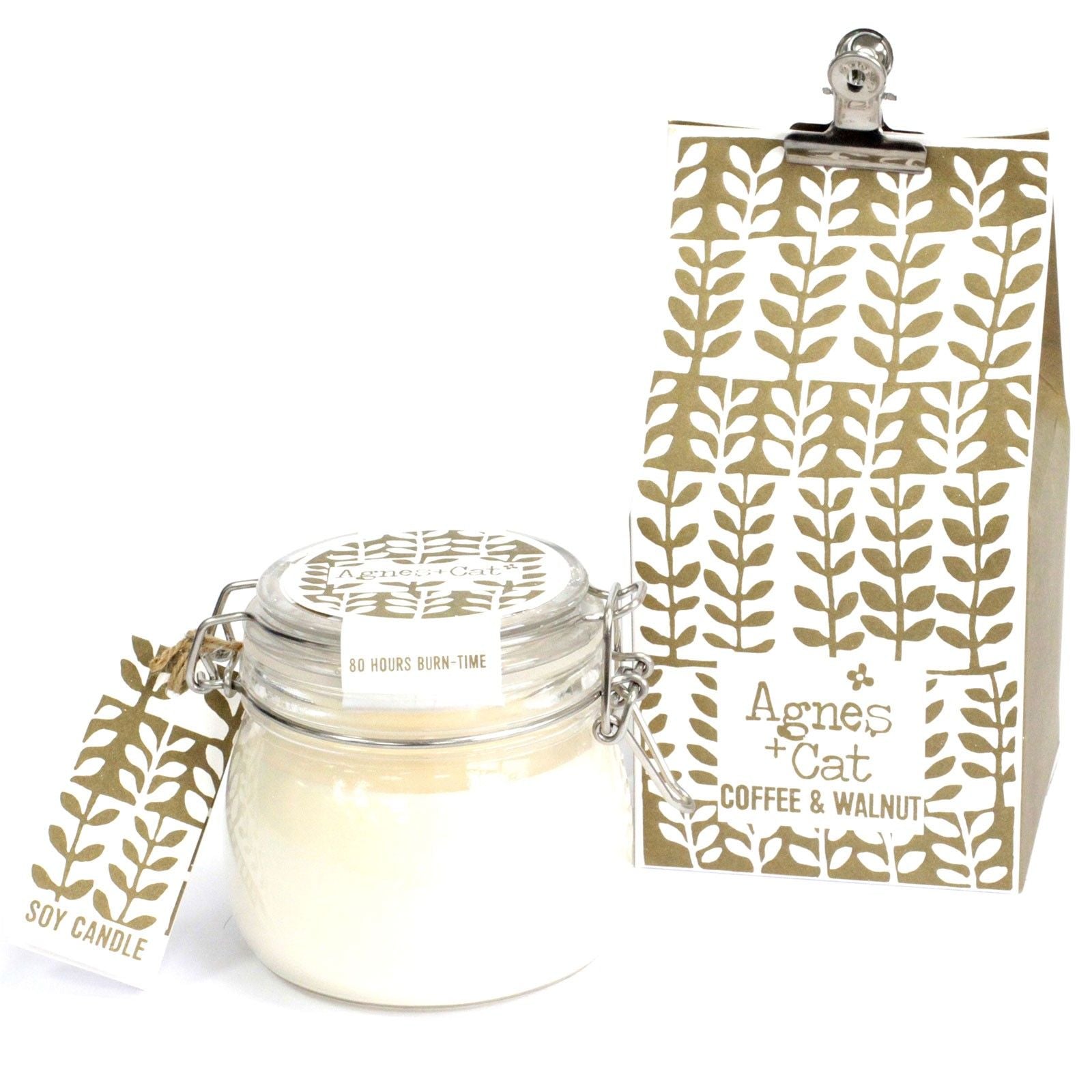 Agnes + Cat Kilner Jar Candle – Coffee and Walnut