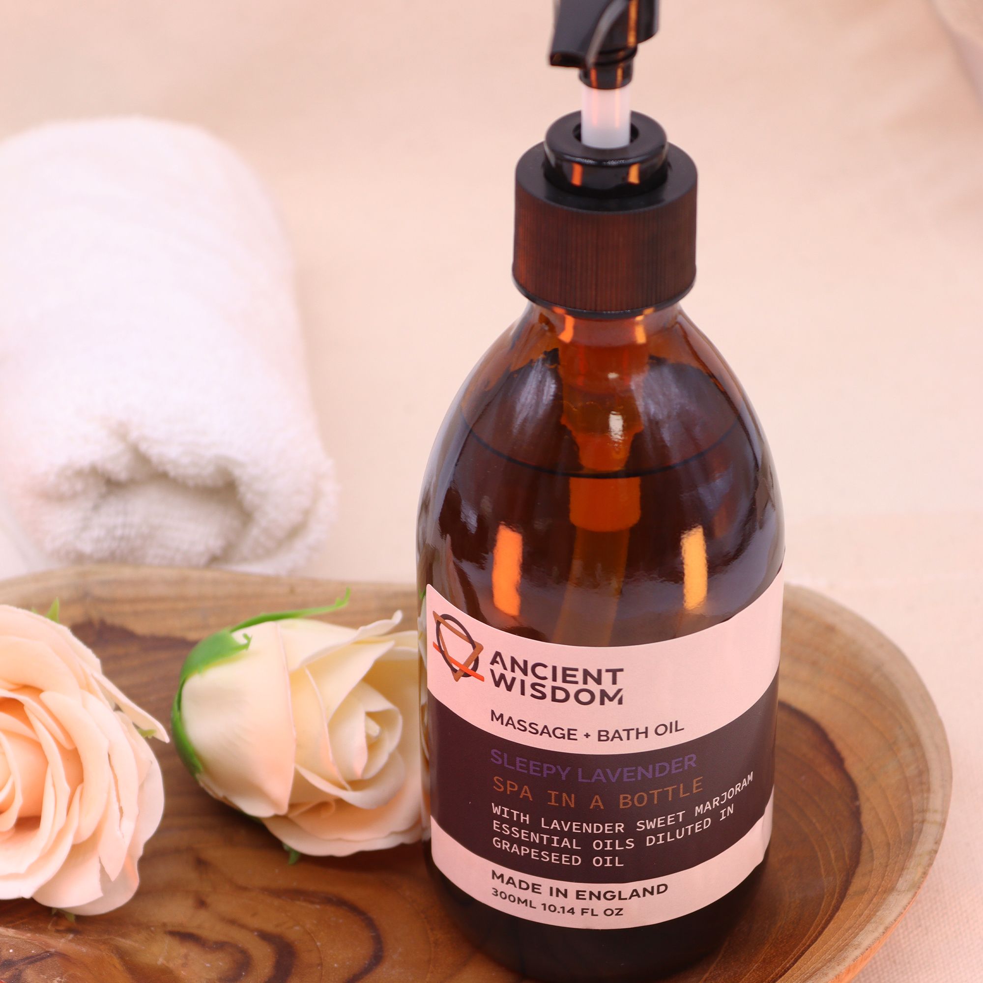 Ancient Wisdom Aromatherapy Massage & Bath Oil – Sleepy Lavender