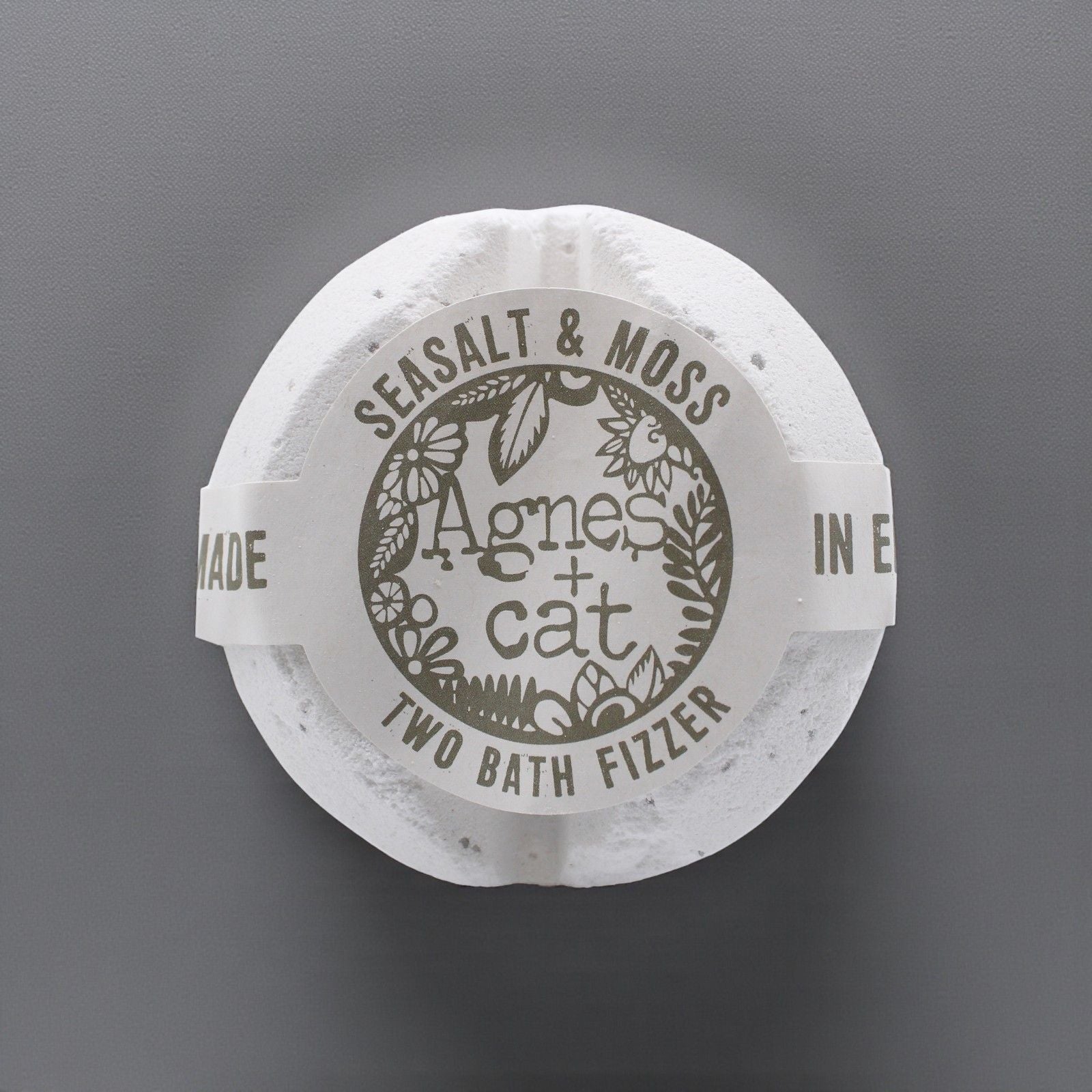 Agnes + Cat Bath Fizzer – Seasalt and Moss