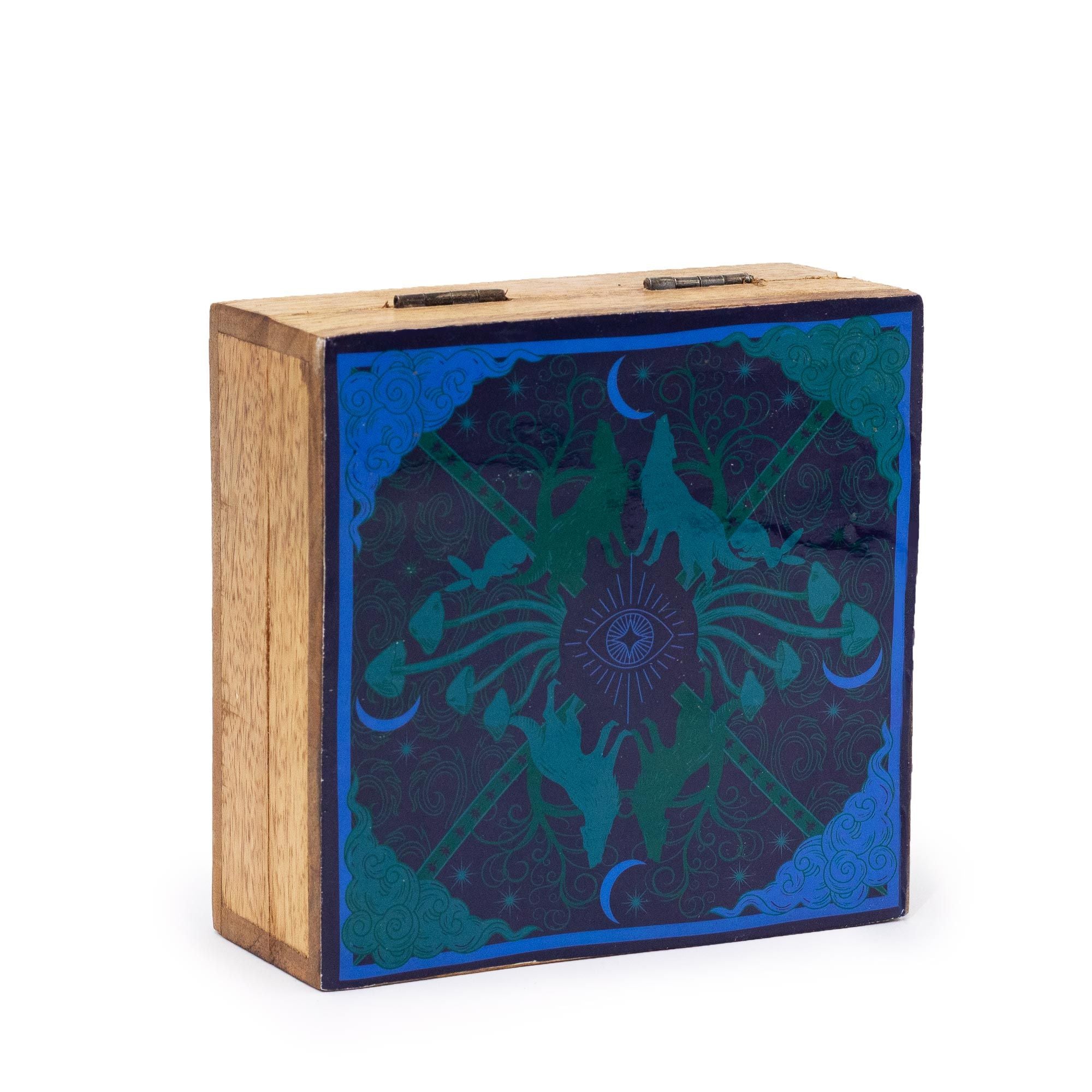 Hop Hare Medium Enamelled Square Box - Wolf & Moon
