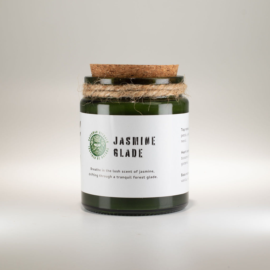Greenman Woodwick Soy Candle – Jasmine Glade