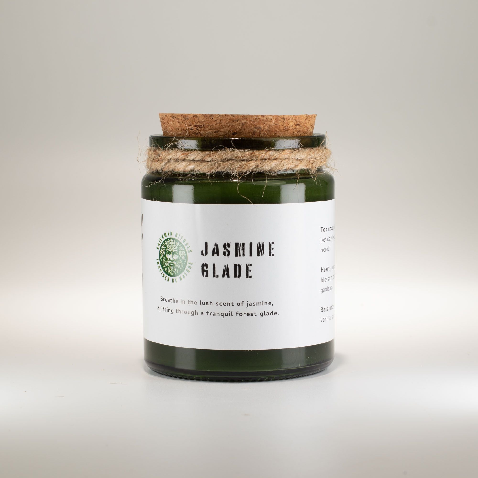 Greenman Woodwick Soy Candle – Jasmine Glade