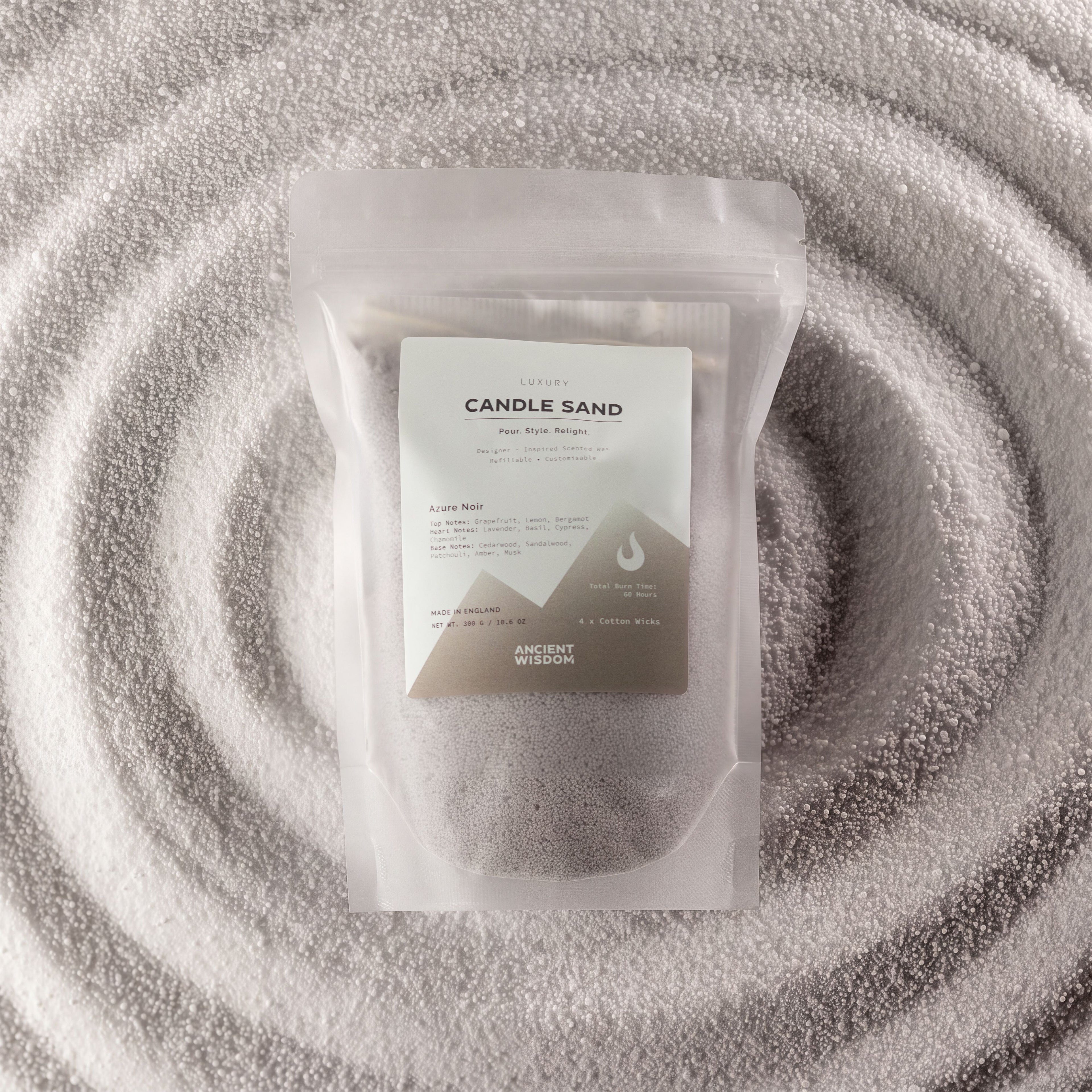Candle Sand – Warm Grey Azure Noir