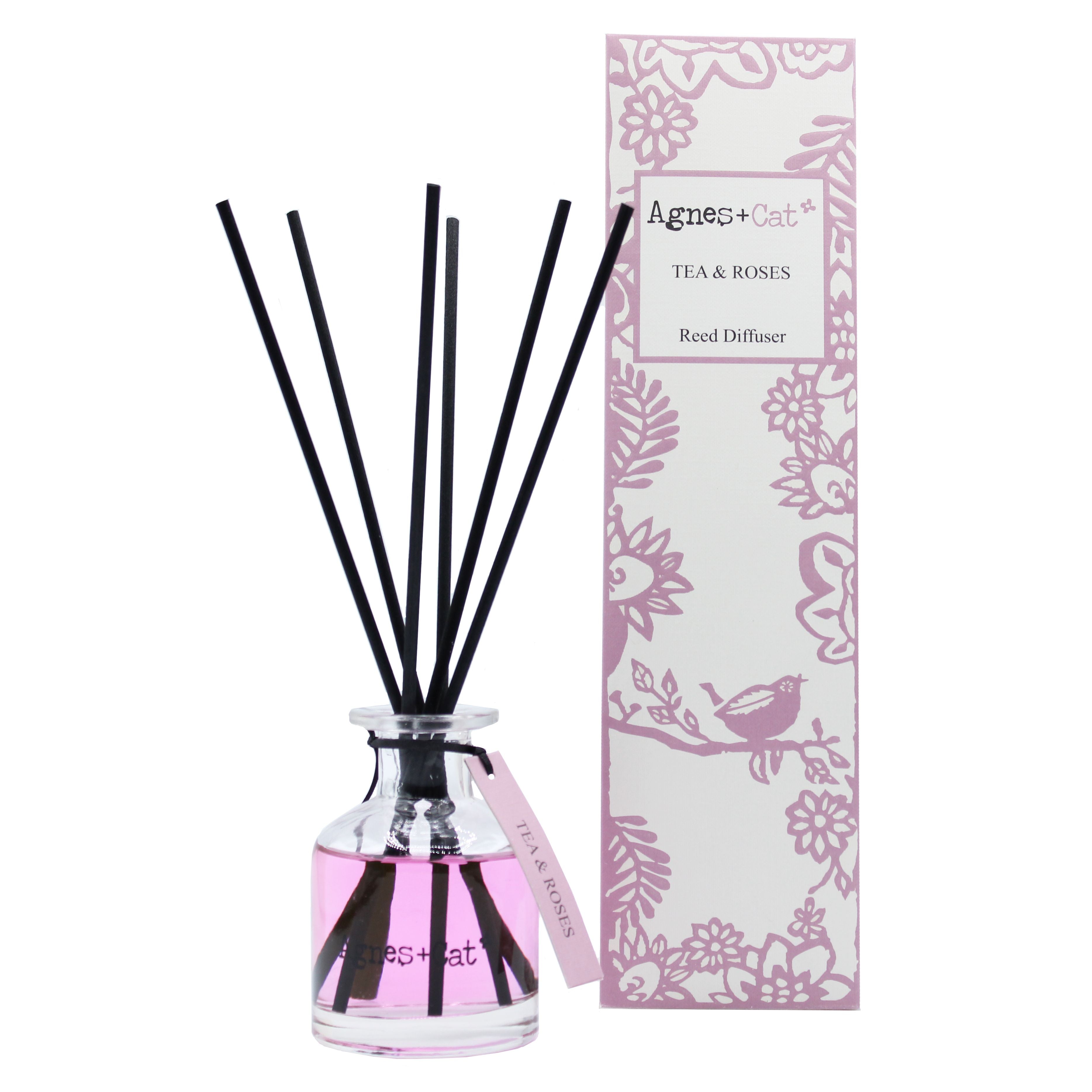 Agnes + Cat 140ml Reed Diffuser – Tea & Roses