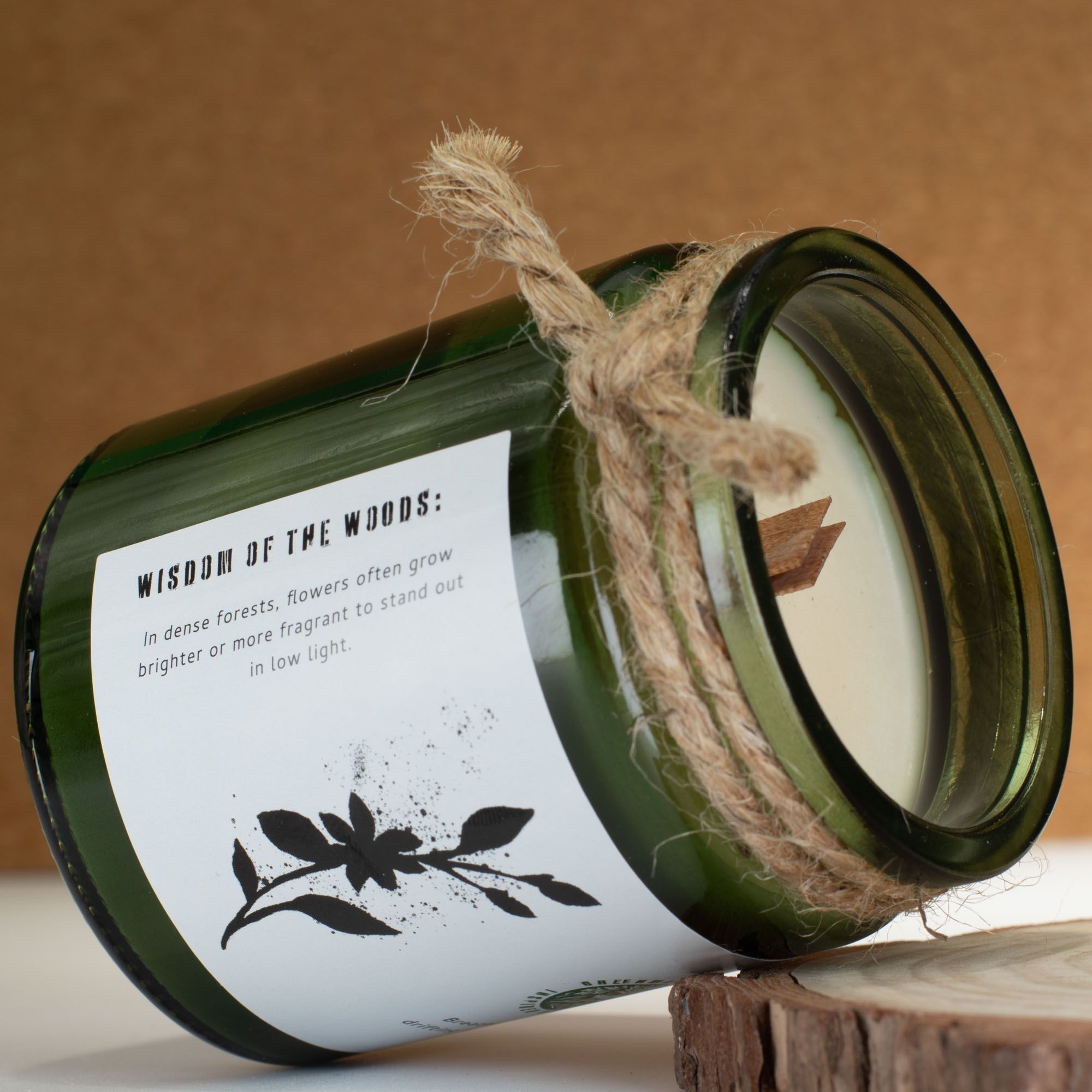 Greenman Woodwick Soy Candle – Jasmine Glade