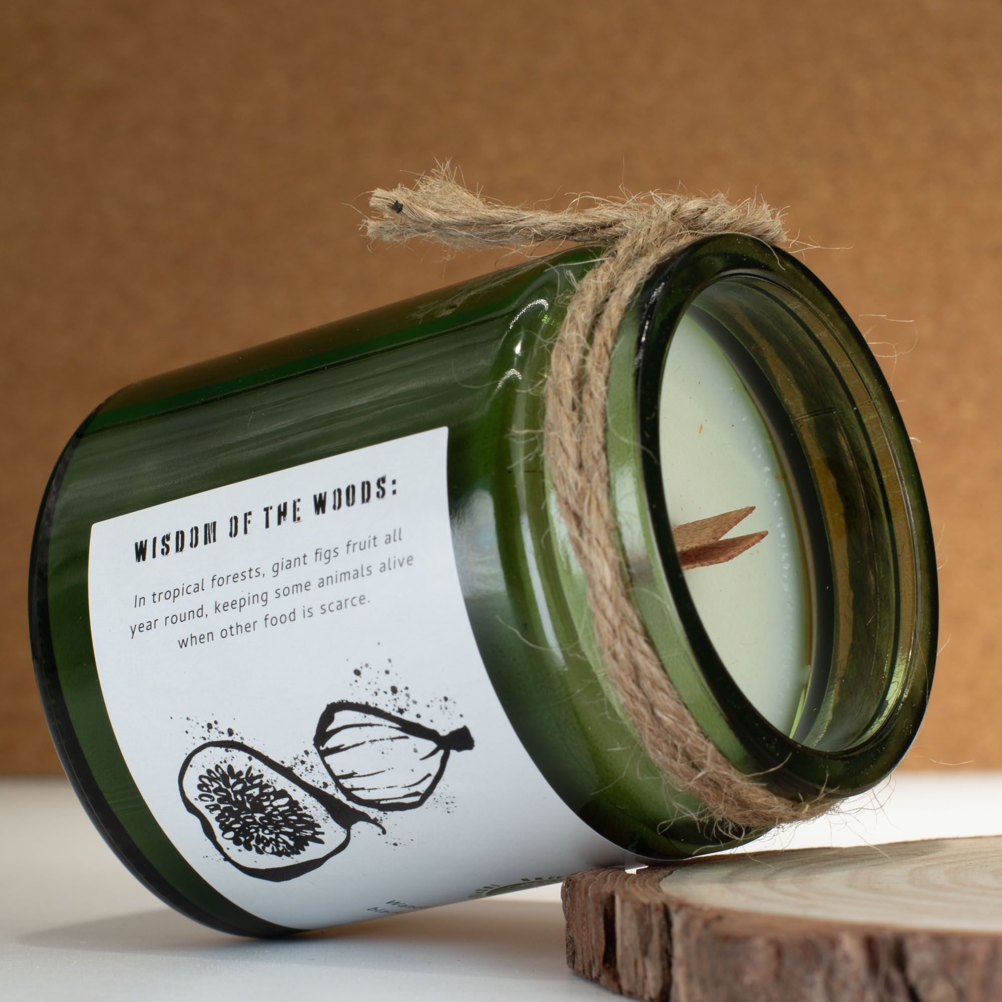 Greenman Woodwick Soy Candle – Fig & Cassis