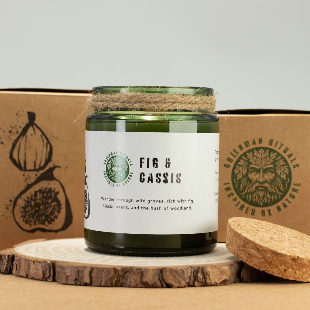 Greenman Woodwick Soy Candle – Fig & Cassis