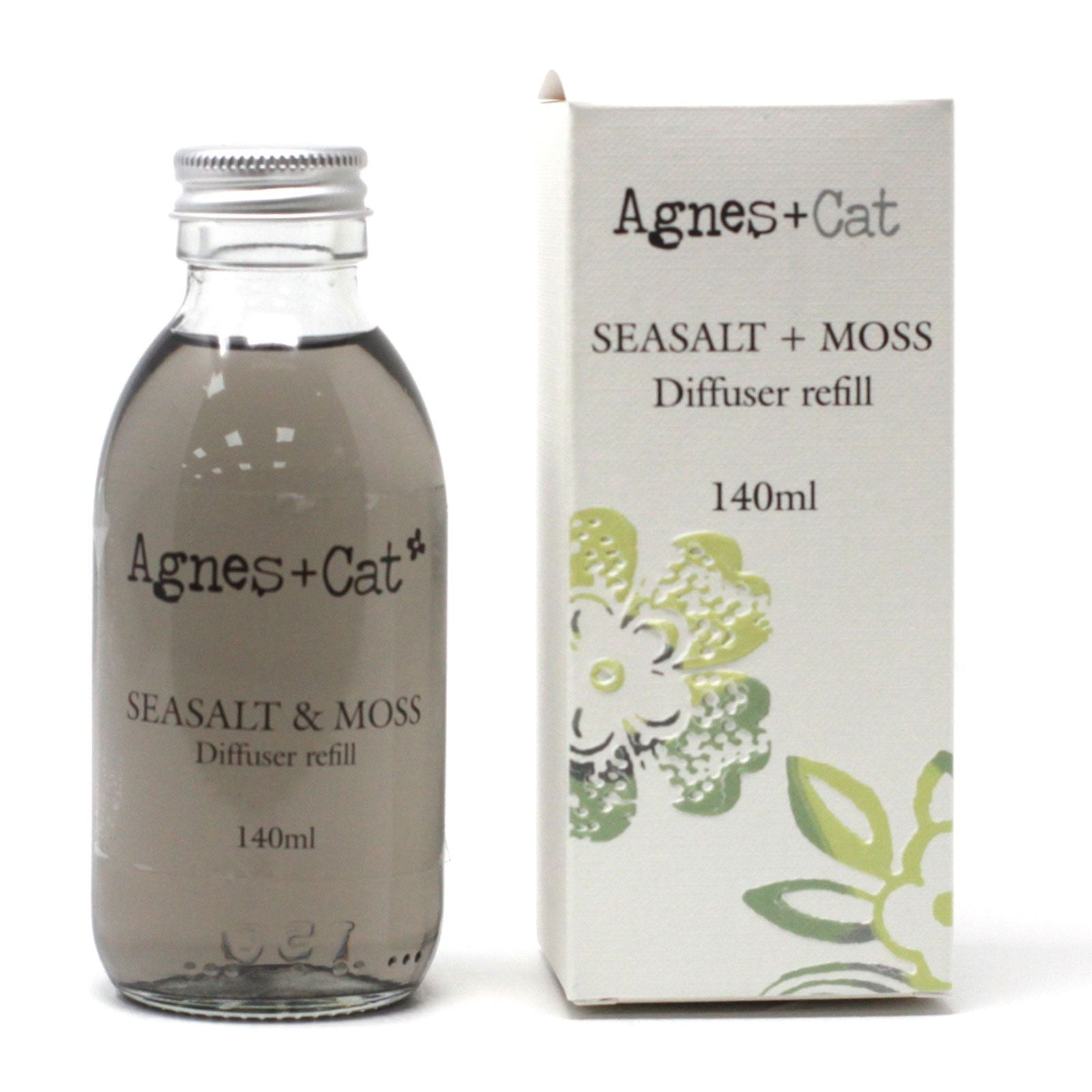 Agnes + Cat Reed Diffuser Refill - Sea Salt and Moss 140ml
