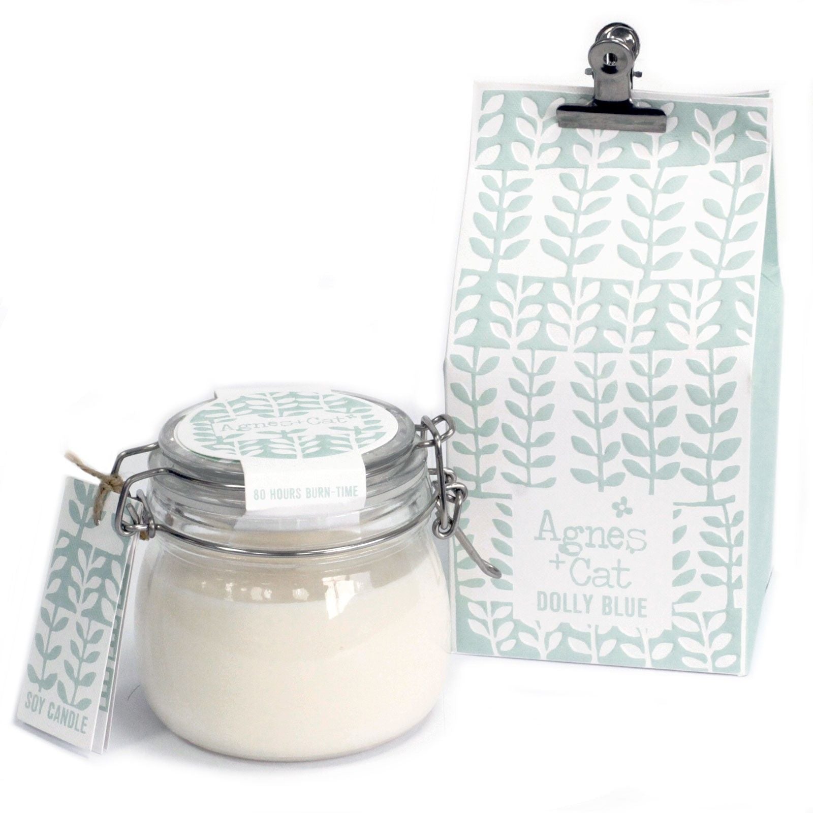 Agnes + Cat Kilner Jar Candle – Dolly Blue