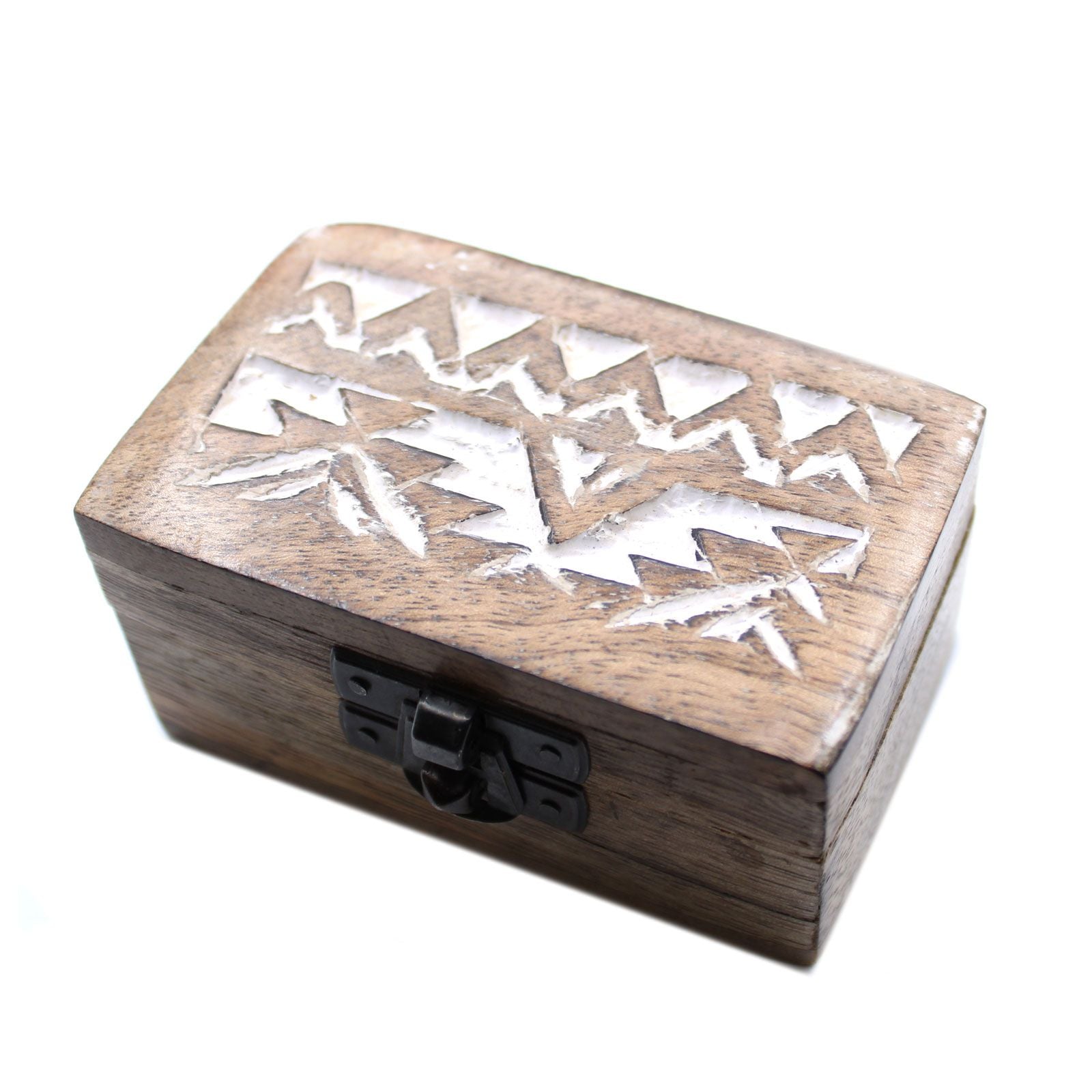 White Washed Wooden Box – Pill Box Slavic Design