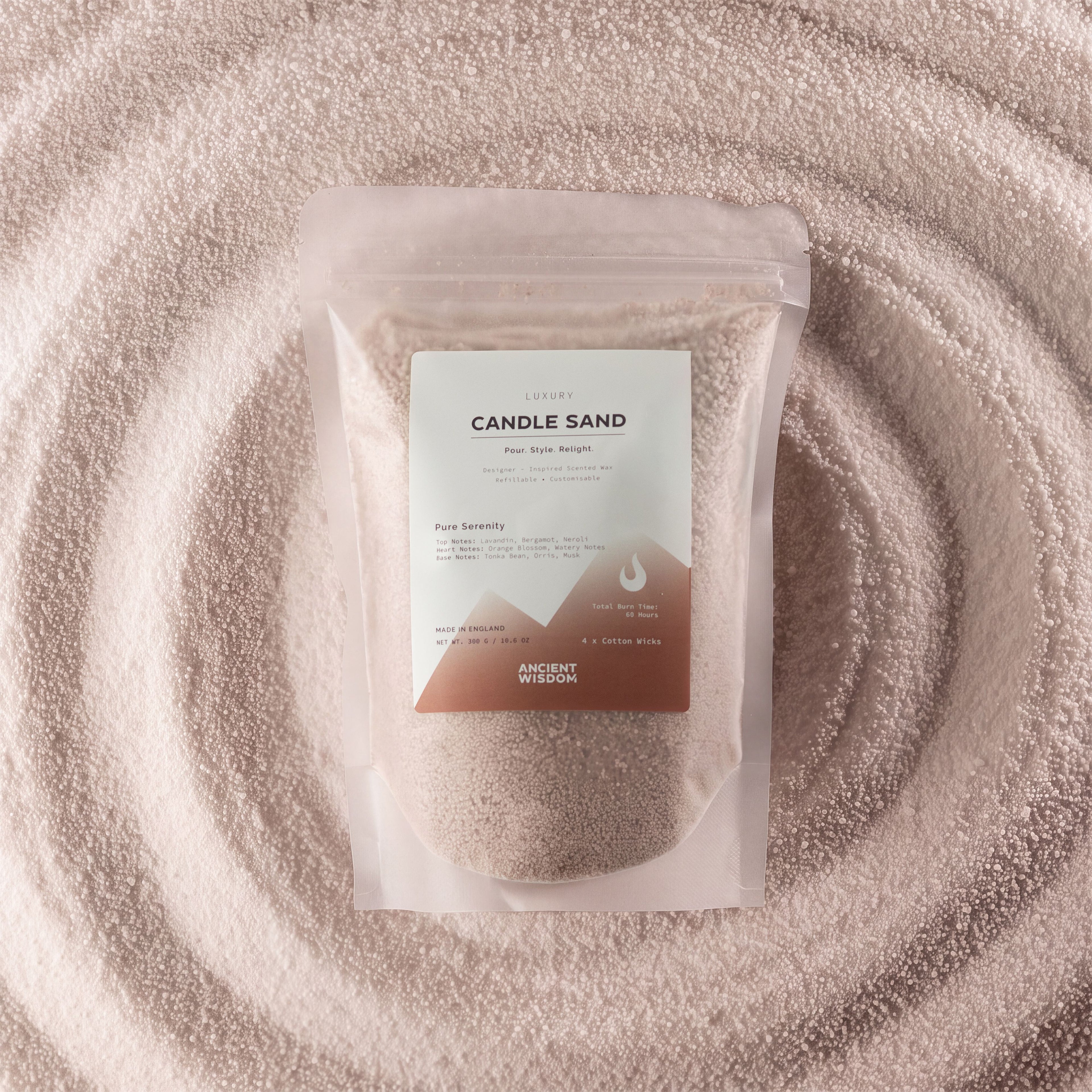 Candle Sand – Latte Beige Pure Serenity