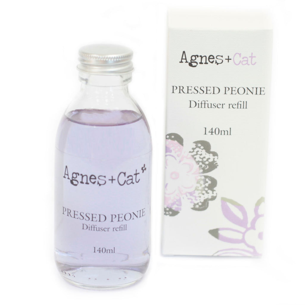 Agnes + Cat Reed Diffuser Refill - Pressed Peonies 140ml