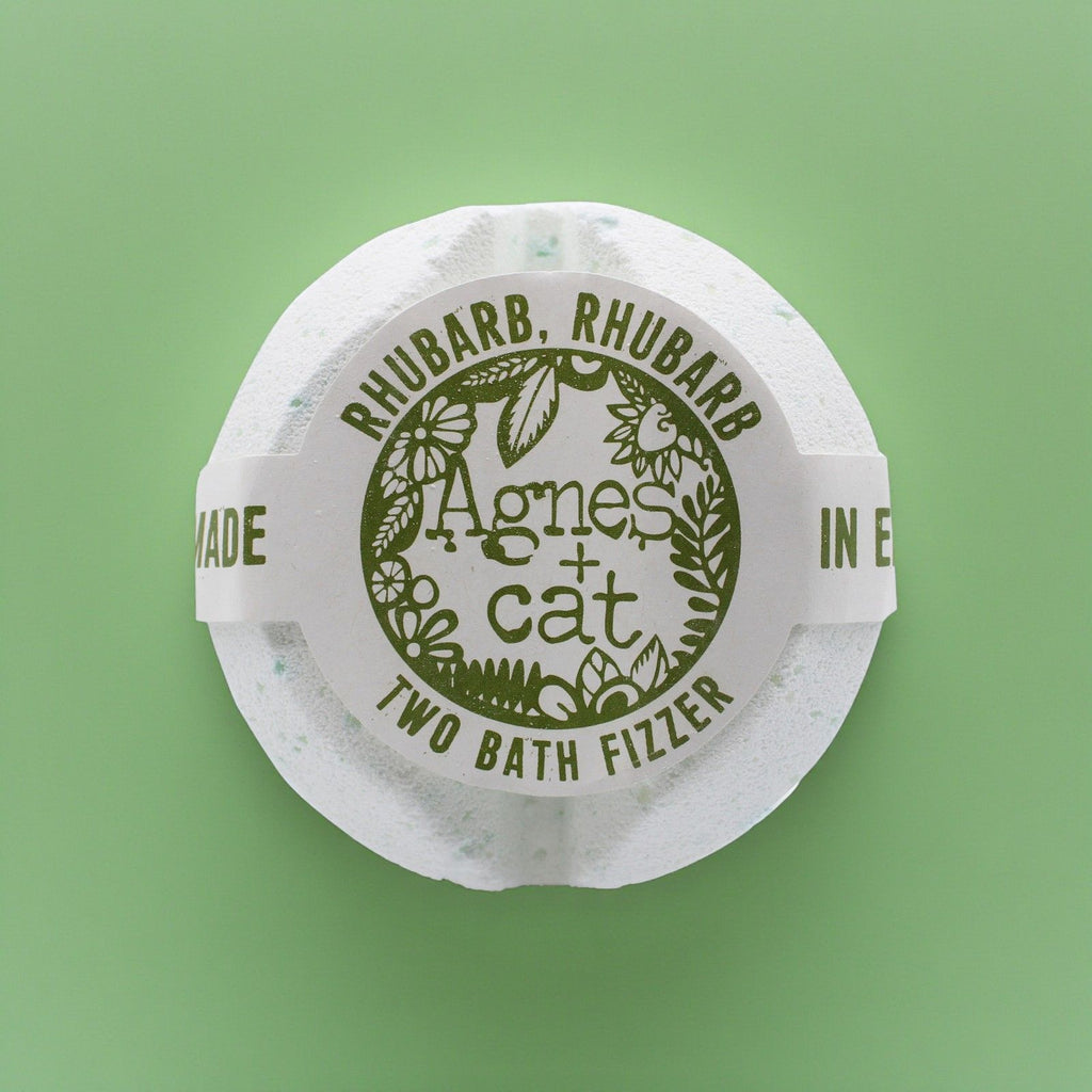 Agnes + Cat Bath Fizzer – Rhubarb Rhubarb