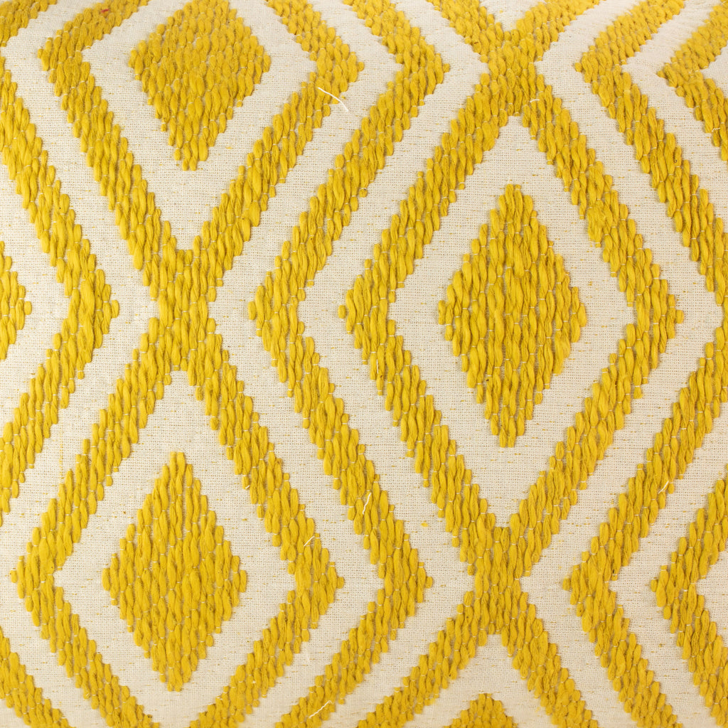 Classic Cushion Cover - Mustard Diamonds - 30x50cm - Lumber Style