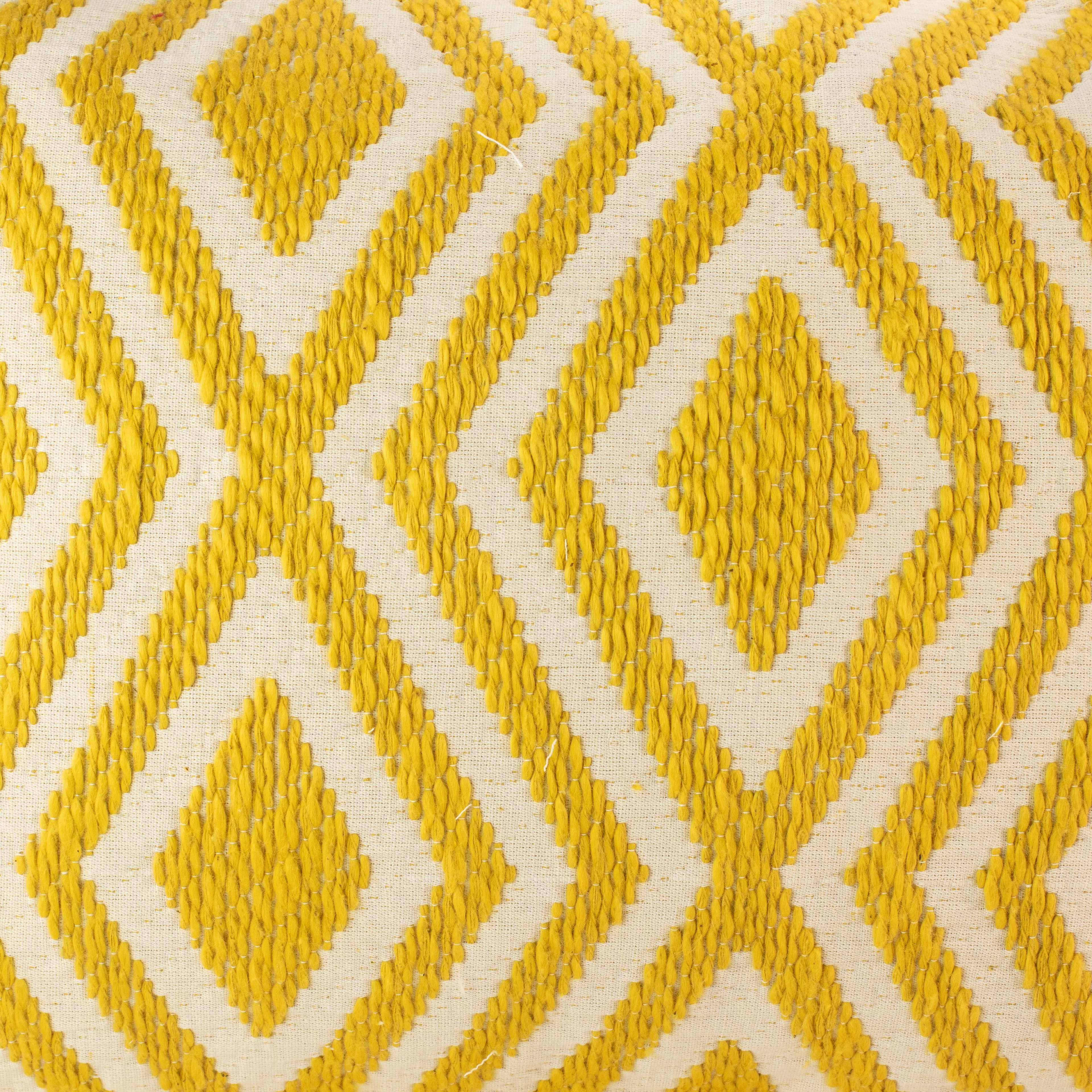 Classic Cushion Cover - Mustard Diamonds - 30x50cm - Lumber Style