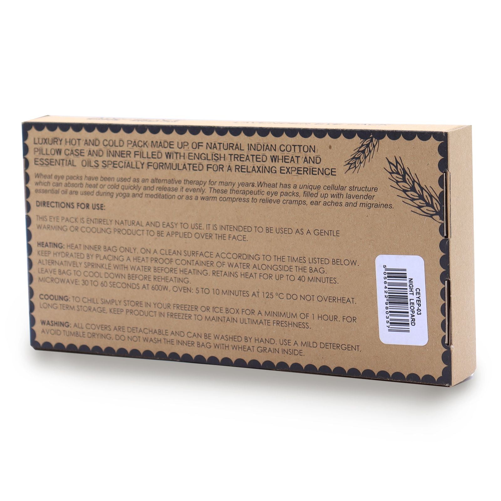 Ancient Wisdom Lavender Eye Pillow – Night Leopard