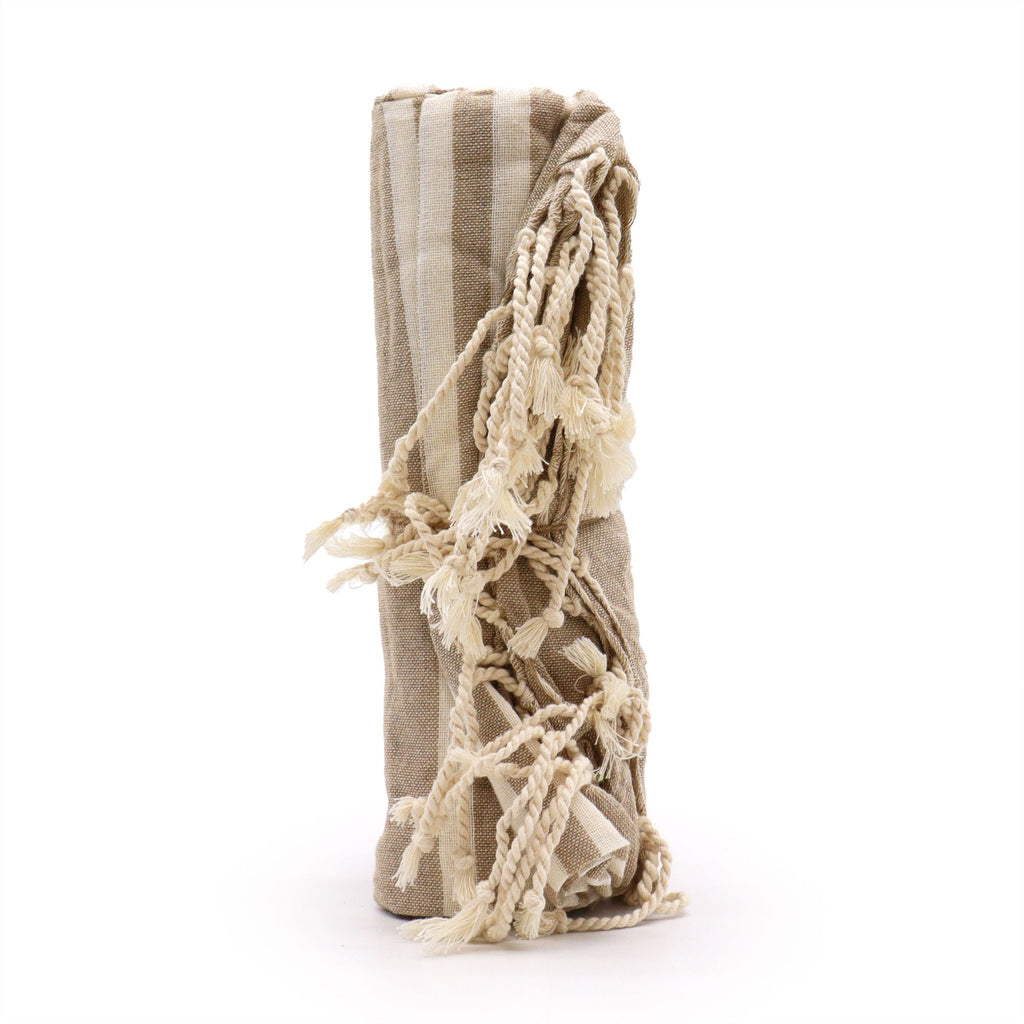 Cotton Pareo Throw - 100x180cm - Warm Sand