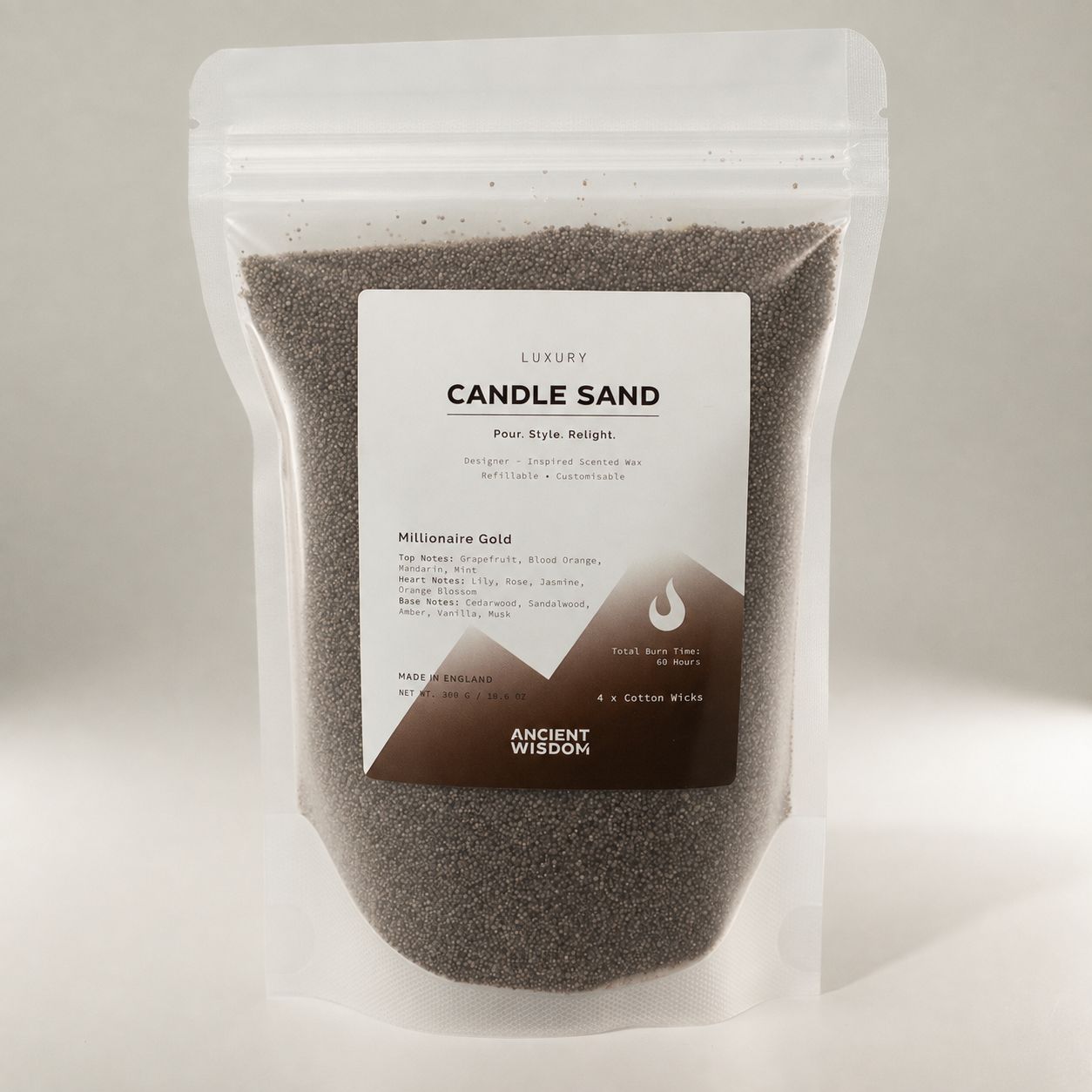 Candle Sand – Chocolate Brown Millionaire Gold