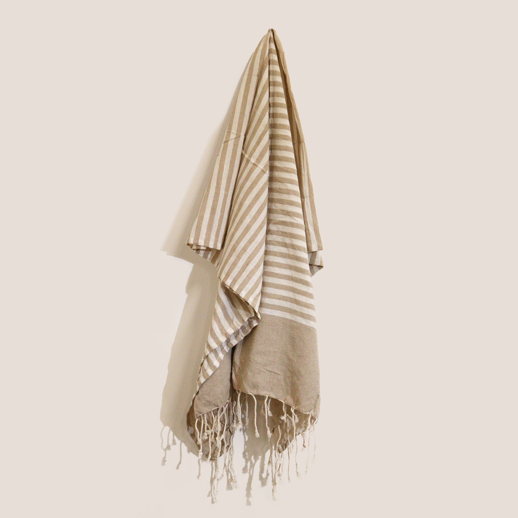 Cotton Pareo Throw - 100x180cm - Warm Sand