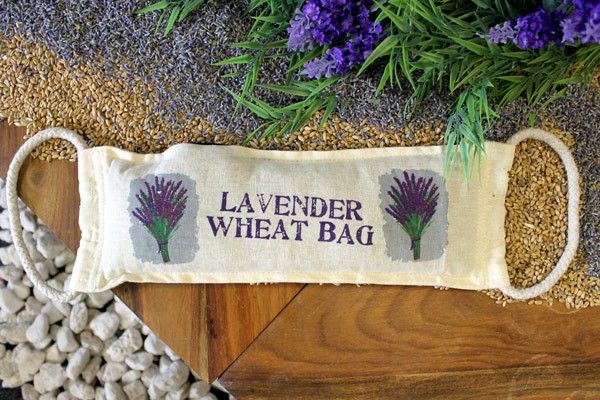 Natural Cotton Wheat Bags – Lavender