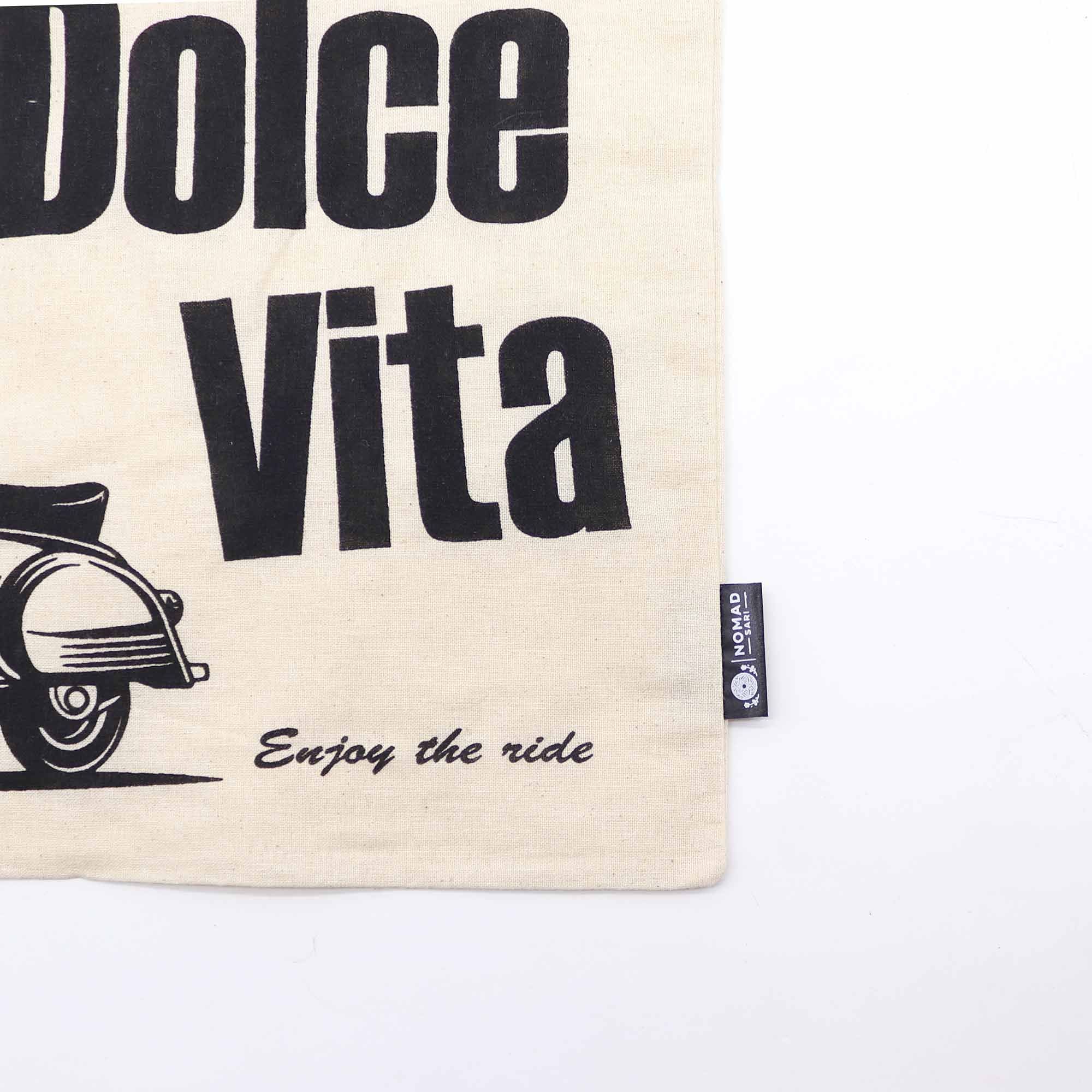 Nomad Sari Iconic Basic Tote Bag - La Dolce Vita - Natural 4oz