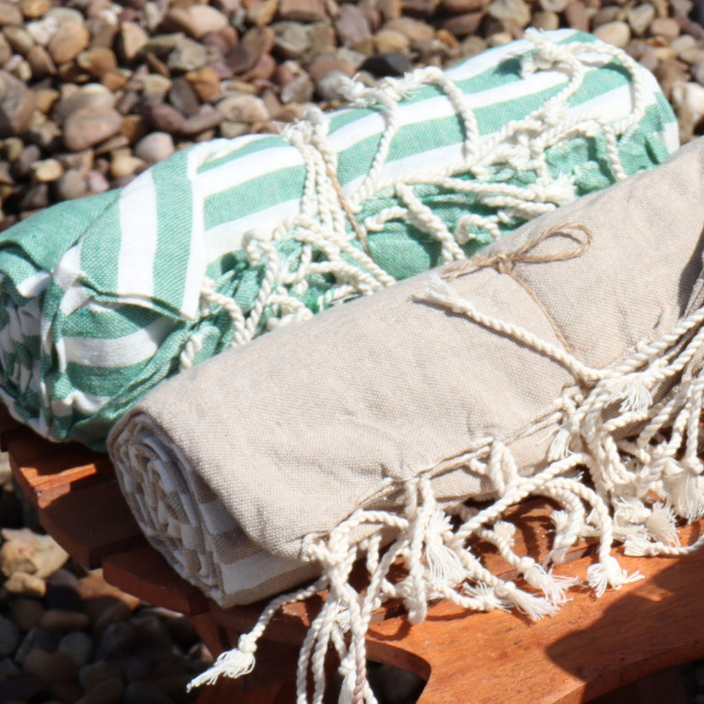 Cotton Pareo Throw - 100x180cm - Warm Sand
