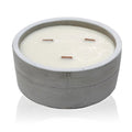 Concrete Wood Wick Candle – Patchouli & Dark Amber (Large)