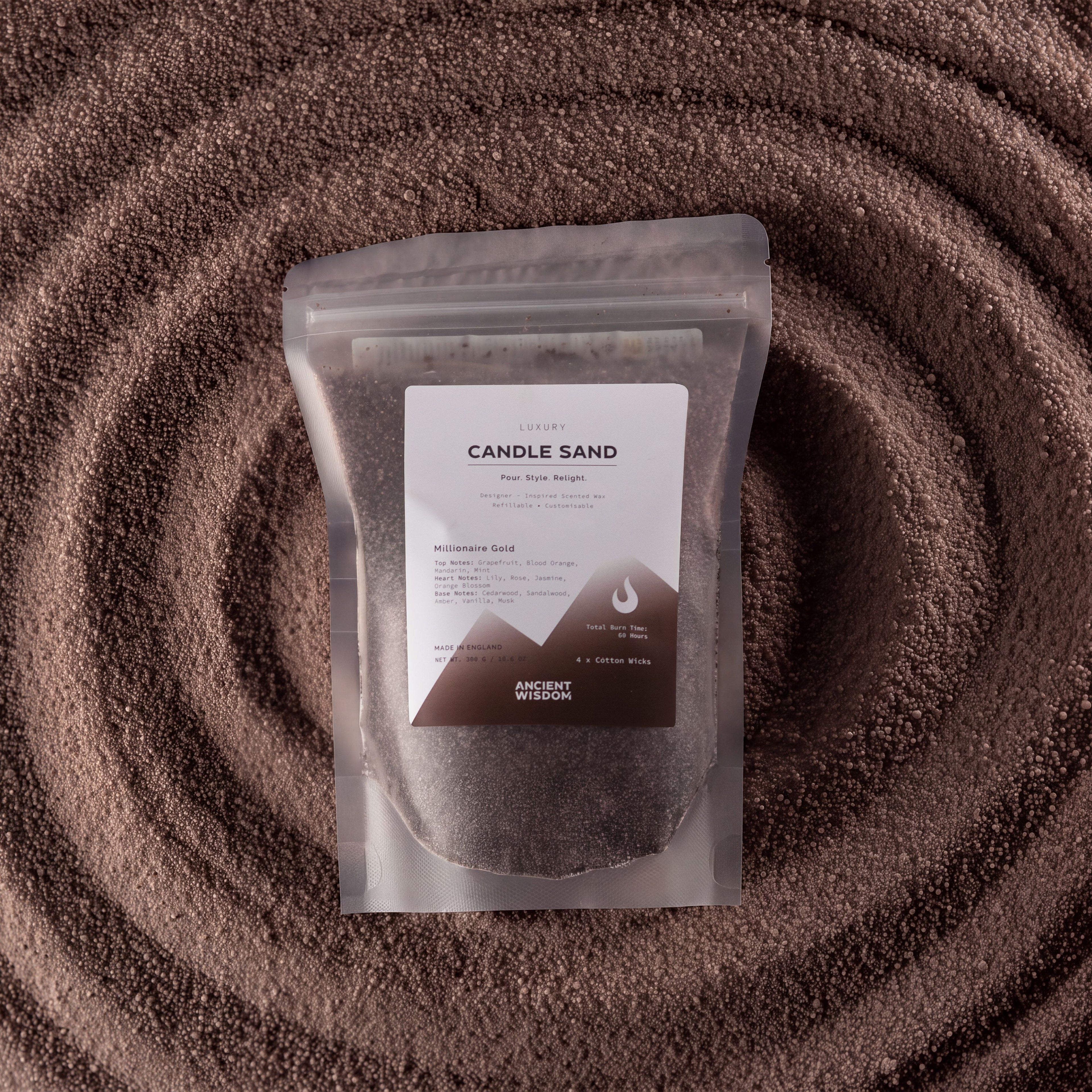 Candle Sand – Chocolate Brown Millionaire Gold