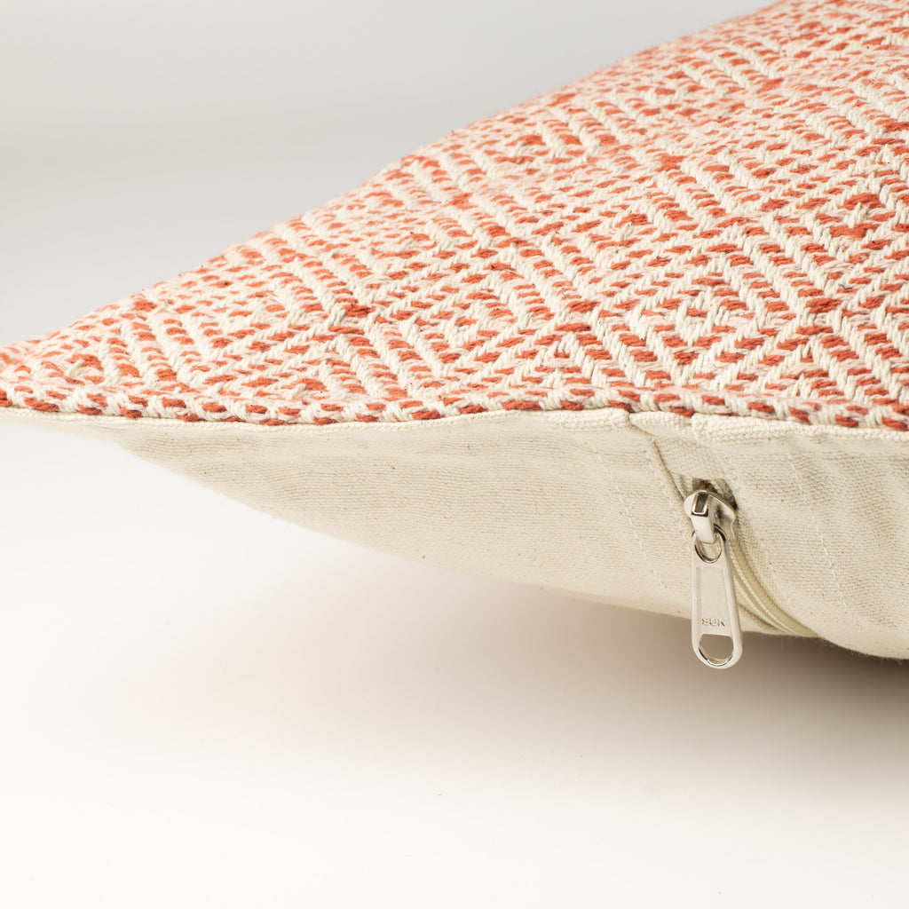 Classic Cushion Cover - Burgundy Squares - 60x60cm - Jumbo Style