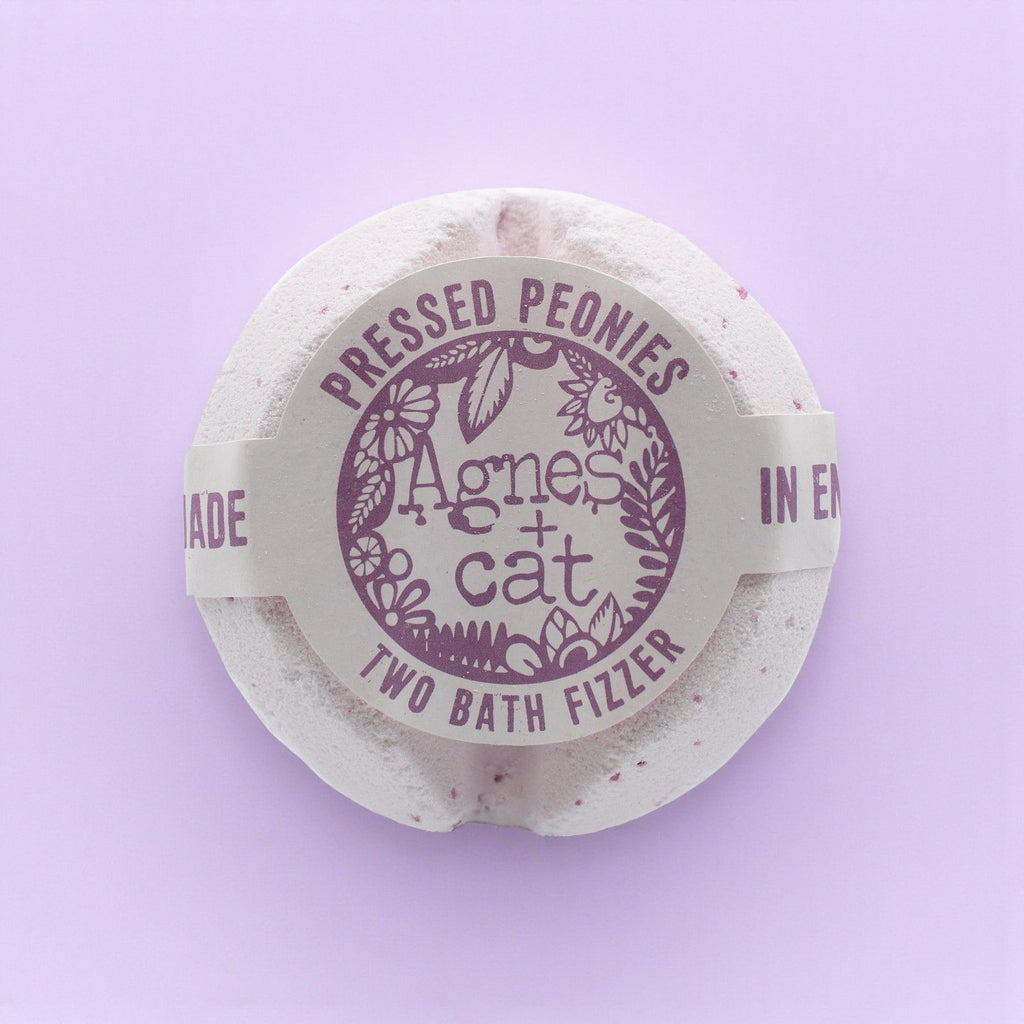 Agnes + Cat Bath Fizzer – Pressed Peonies