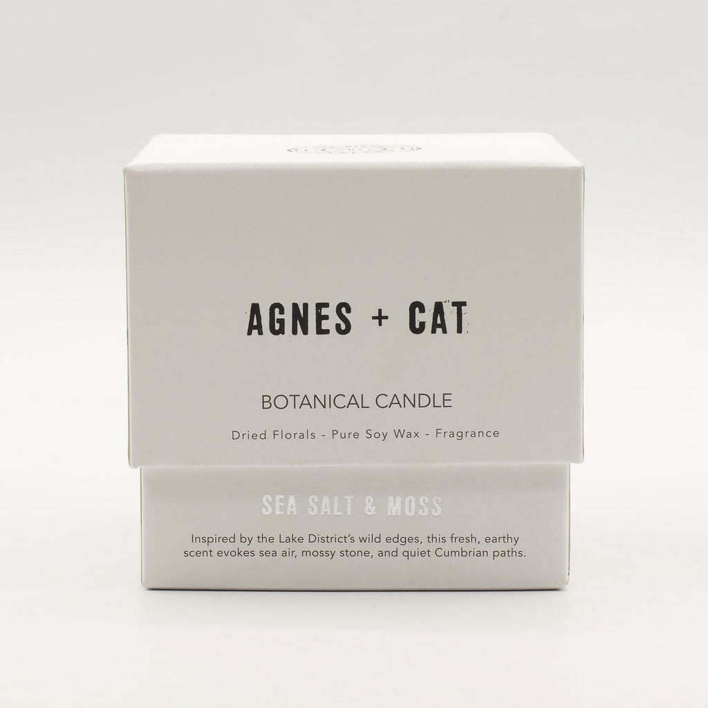 Agnes + Cat Botanical Soy Wax Candle - Sea Salt & Moss