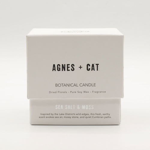 Agnes + Cat Botanical Soy Wax Candle - Sea Salt & Moss