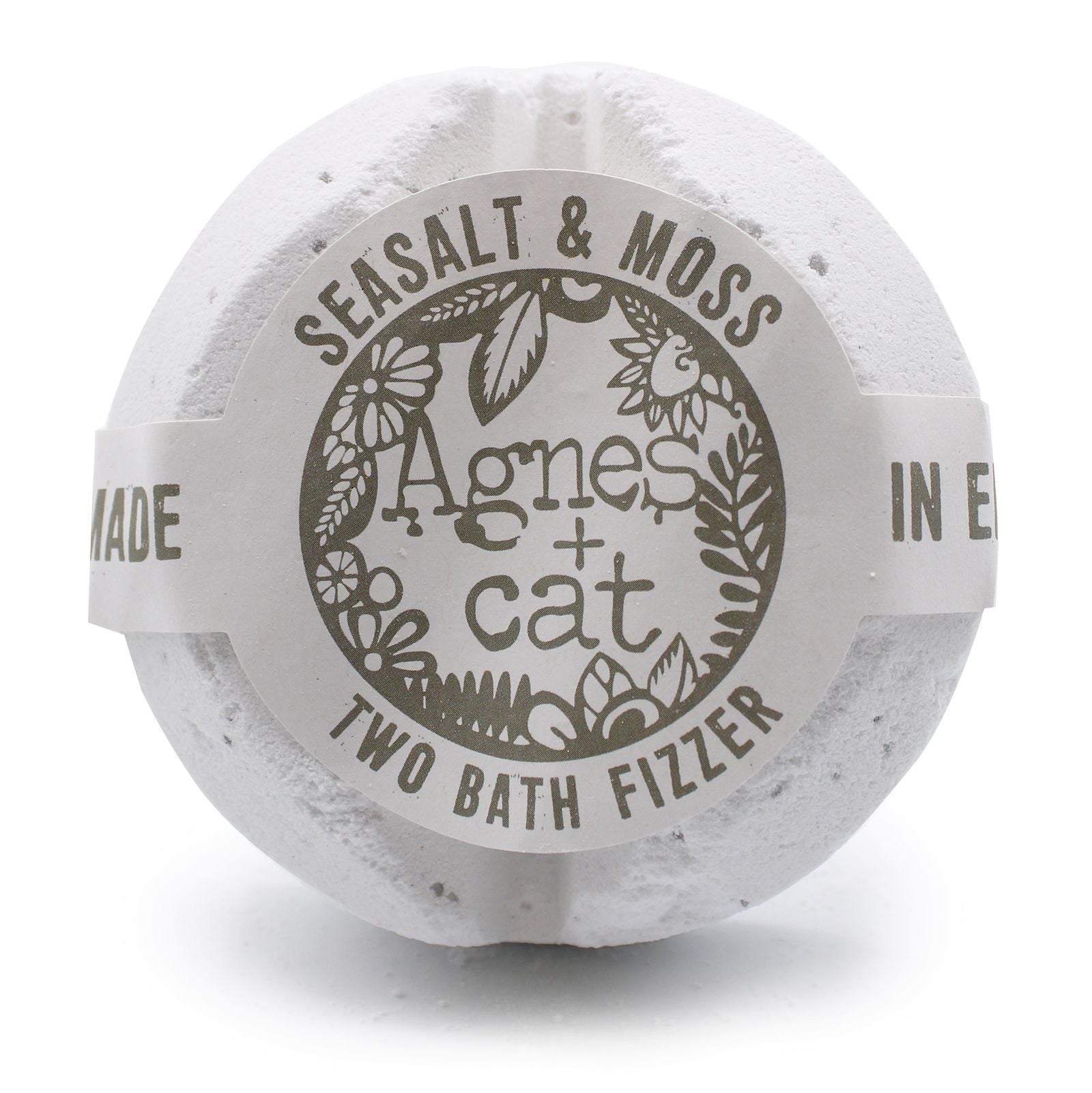 Agnes + Cat Bath Fizzer – Seasalt and Moss