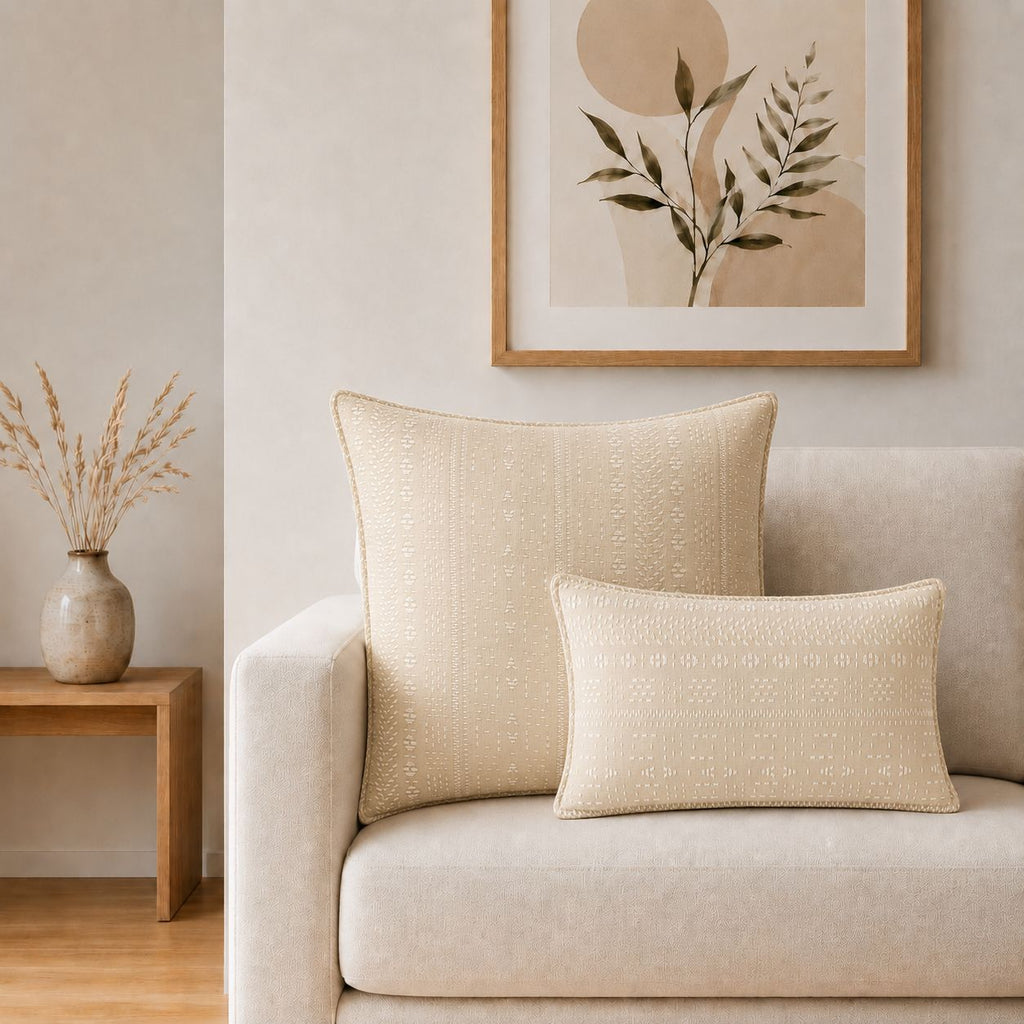 Classic Cushion Cover - Soft Stone - 30x50cm - Lumber Style