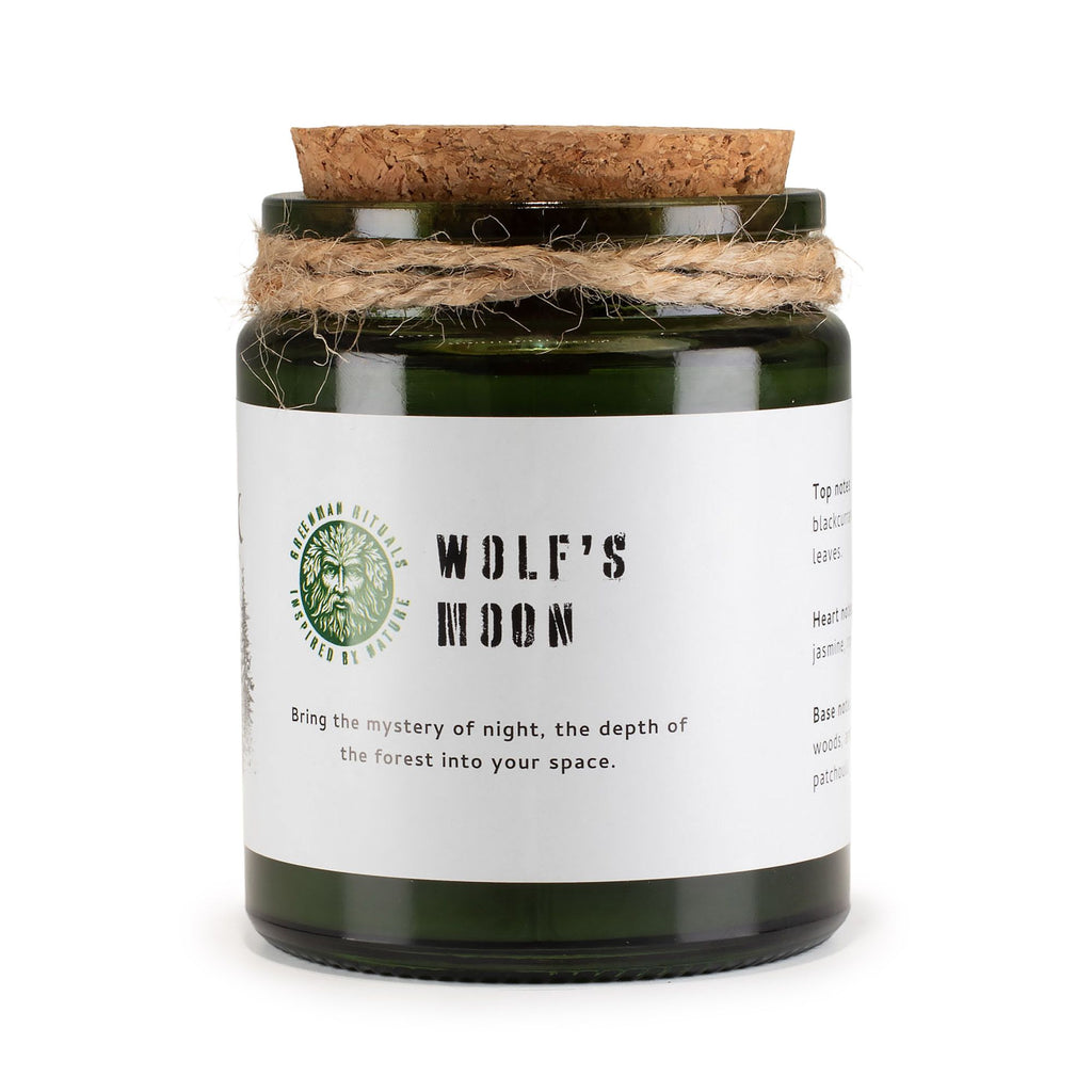 Greenman Woodwick Soy Candle – Wolf's Moon