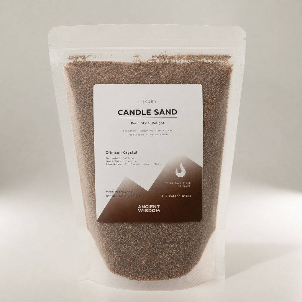 Candle Sand – Mocha Brown Crimson Crystal