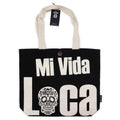 Nomad Sari Iconic Classic Tote Bag - Mi Vida Loca - Black & Natural 10oz