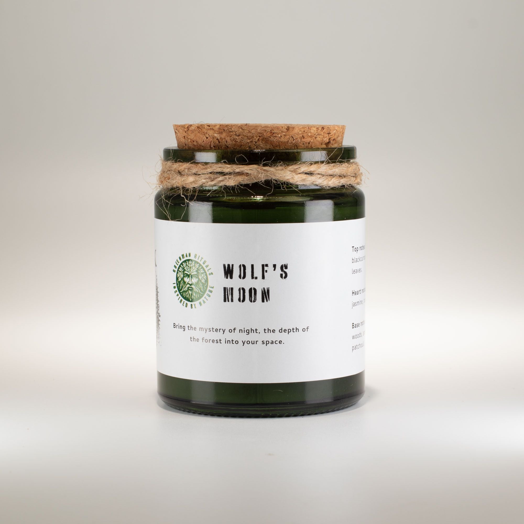 Greenman Woodwick Soy Candle – Wolf's Moon