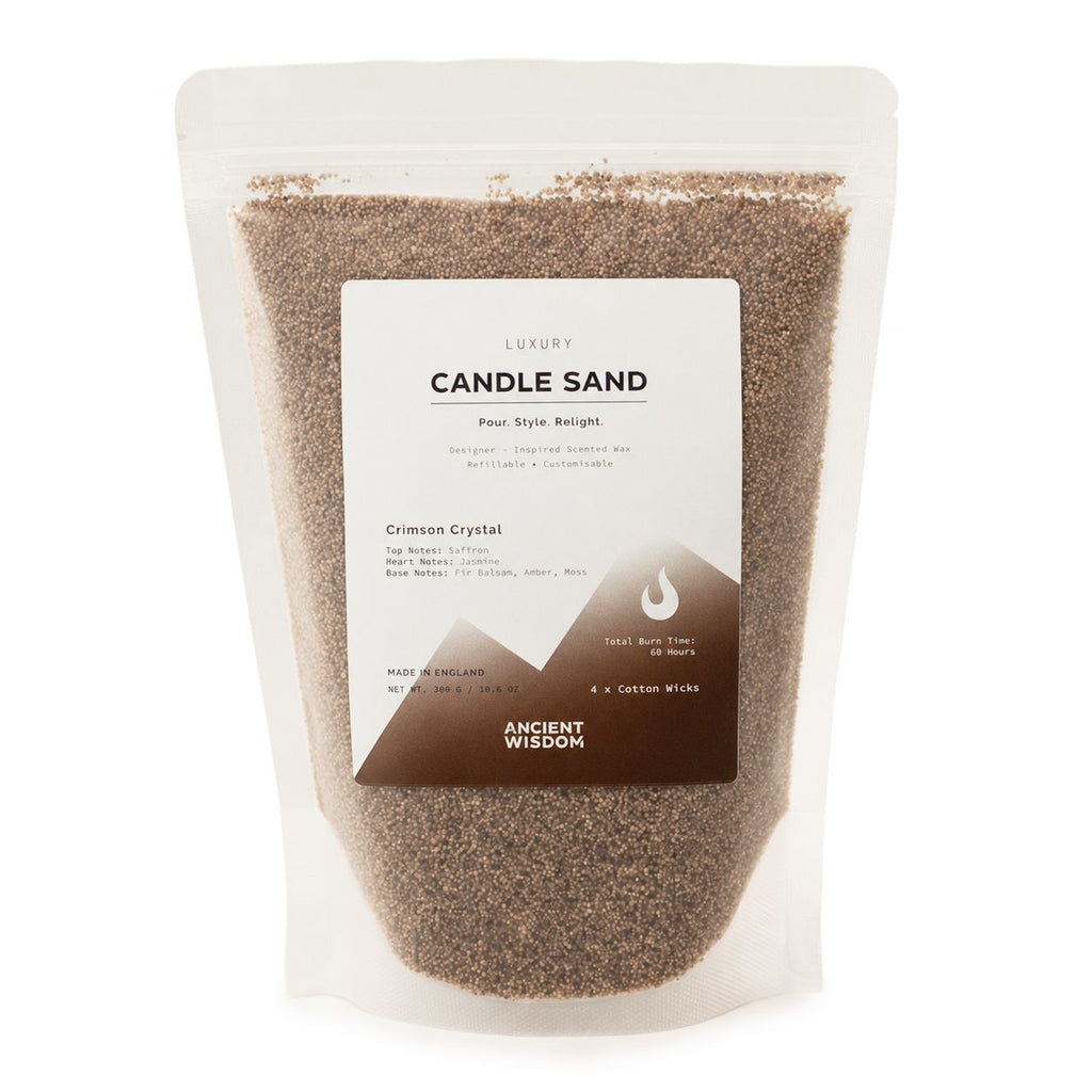 Candle Sand – Mocha Brown Crimson Crystal