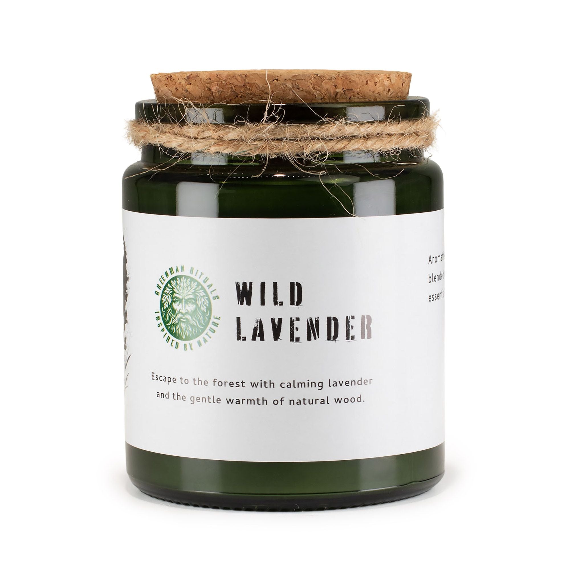 Greenman Woodwick Soy Candle – Wild Lavender
