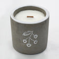 Concrete Wood Wick Candle – Juniper & Sweet Gin (Medium)