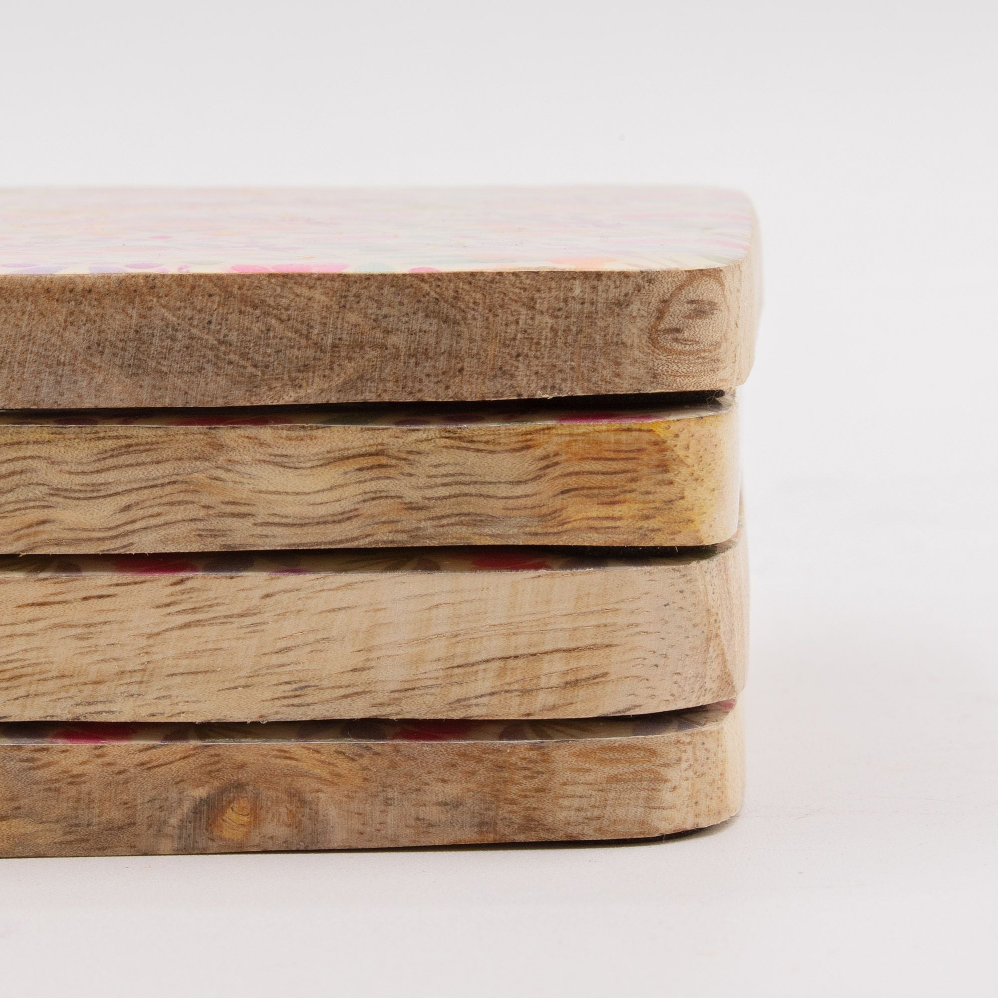 Set of 4 Square Coasters - Pretty Floral