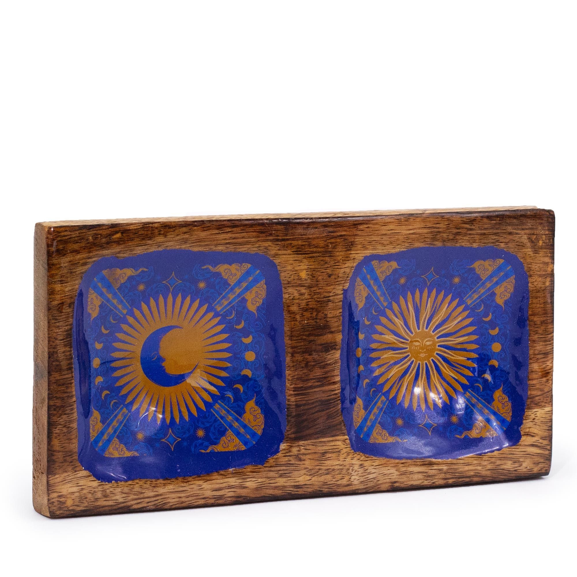 Hop Hare Enamelled Double Trinket Tray - Sun & Moon